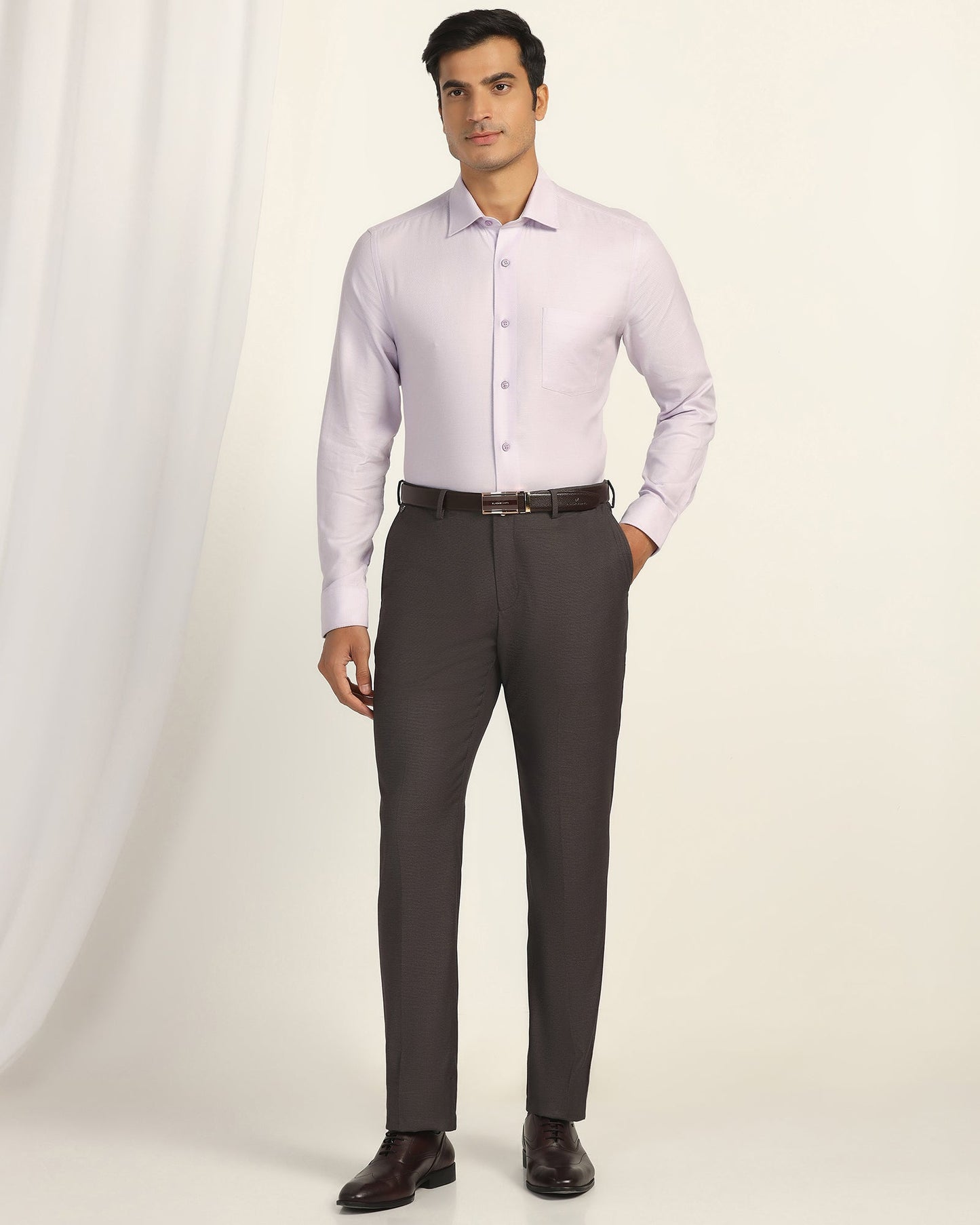 Temp Tech Formal Purple Textured Shirt - Revolve