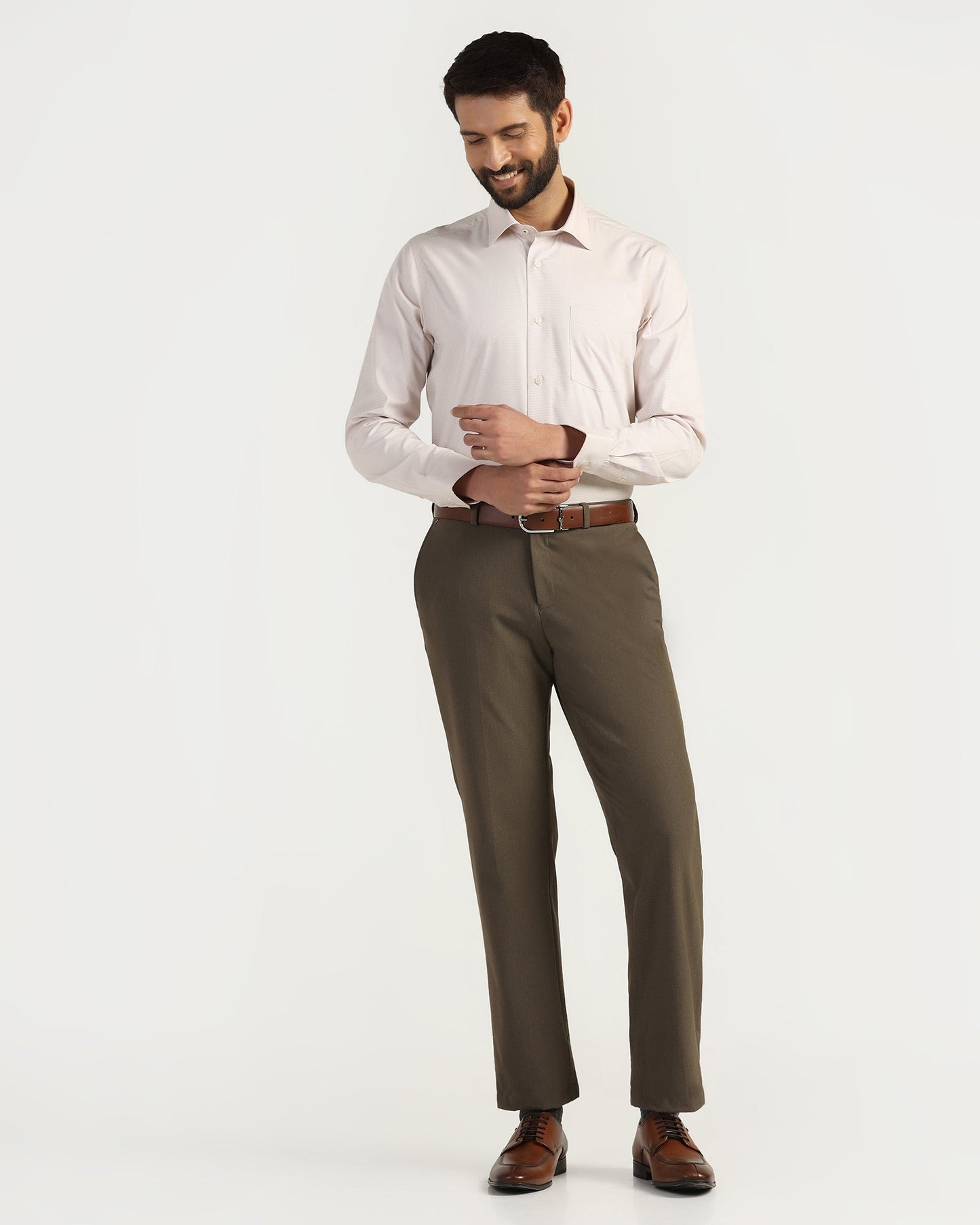 Temp Tech Formal Rust Textured Shirt - Vogue