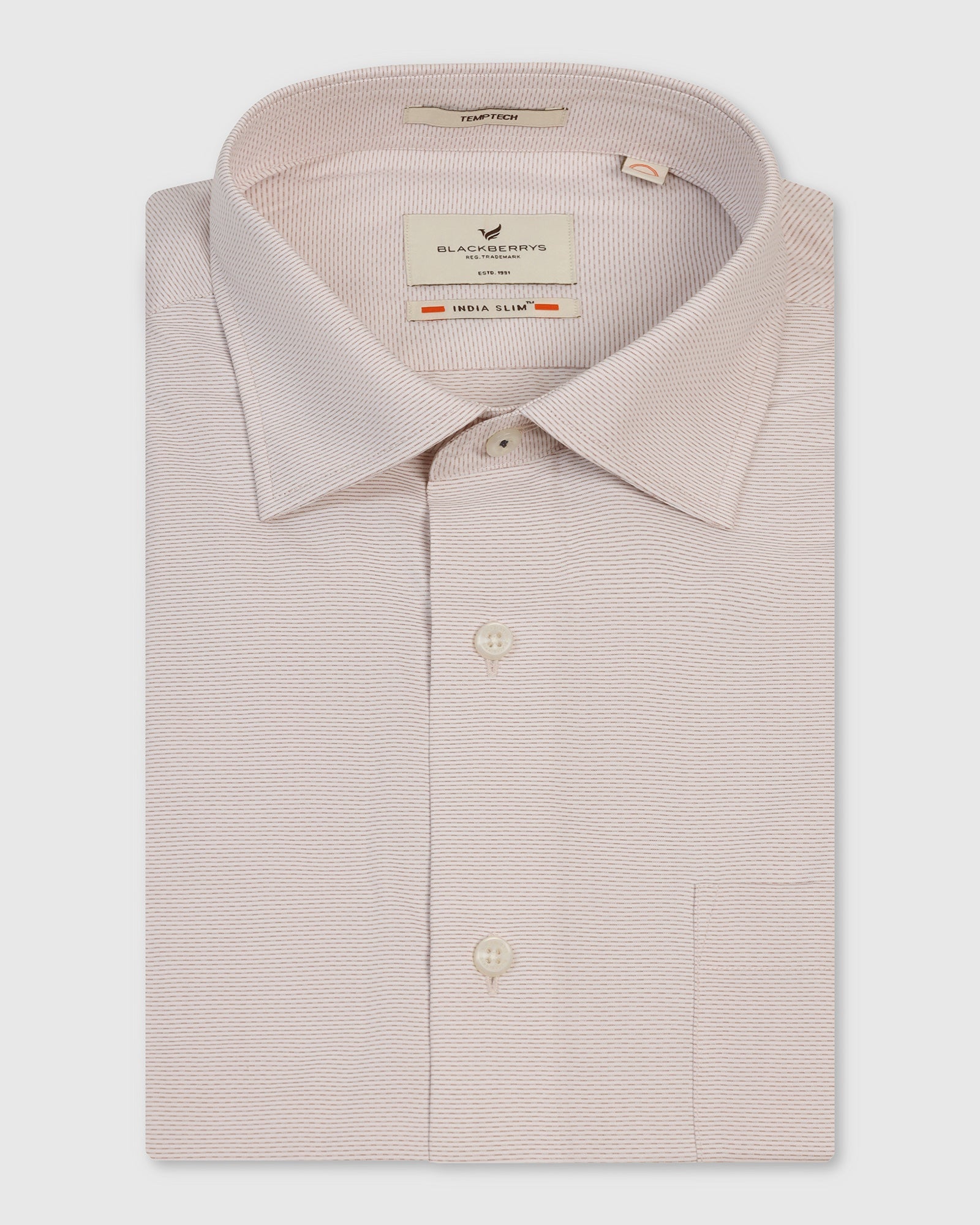 Temp Tech Formal Rust Textured Shirt - Vogue