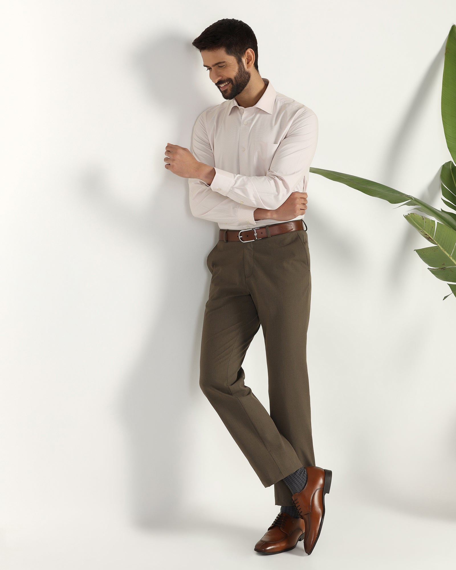 Temp Tech Formal Rust Textured Shirt - Vogue