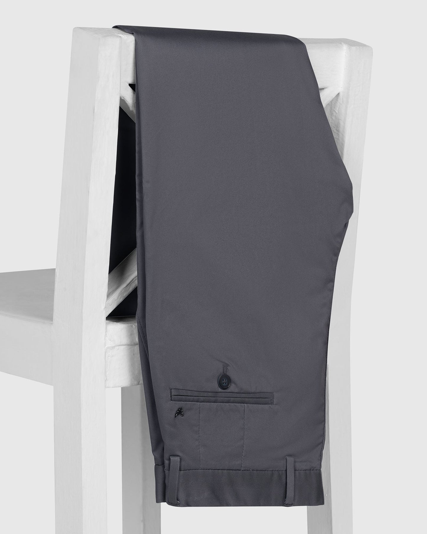 Temp Tech Slim Fit B-91 Casual Grey Solid Khakis - Peter