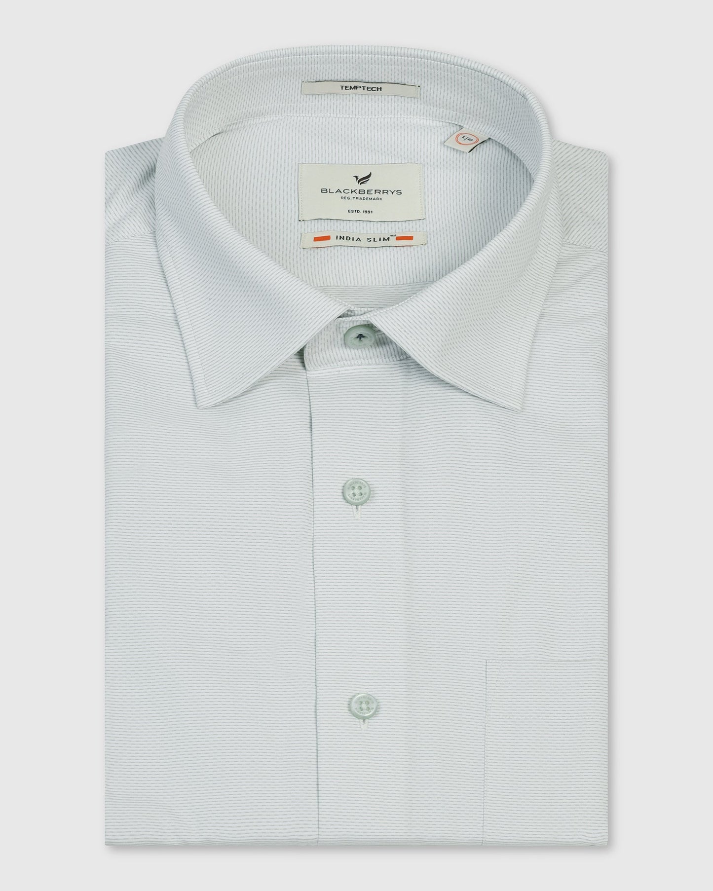 Temp Tech Formal Mint Textured Shirt - Vogue