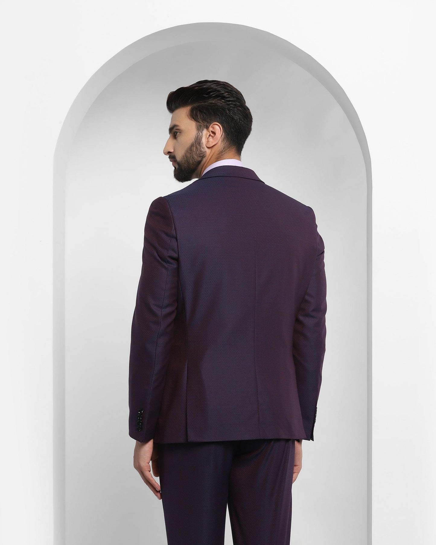 Testin 6X Formal Premium Suit In Wine - blackberrys-clothing