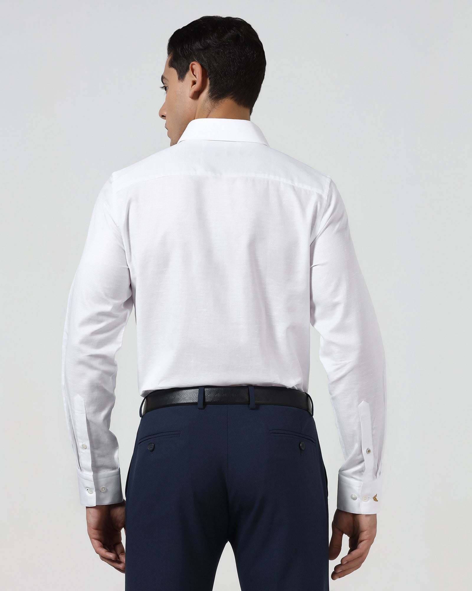 White Luxe Solid Shirt - Quebec