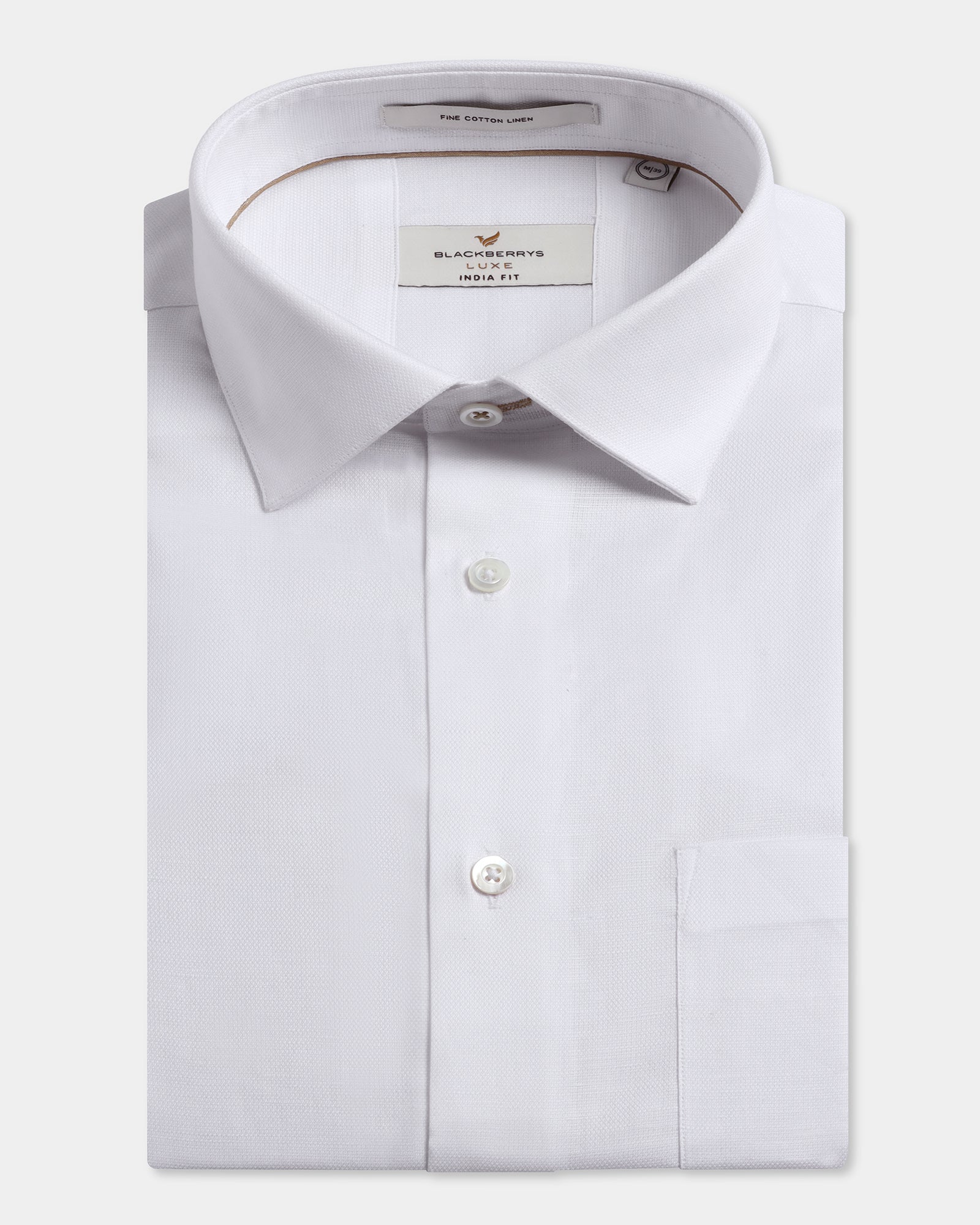 White Luxe Solid Shirt - Quebec