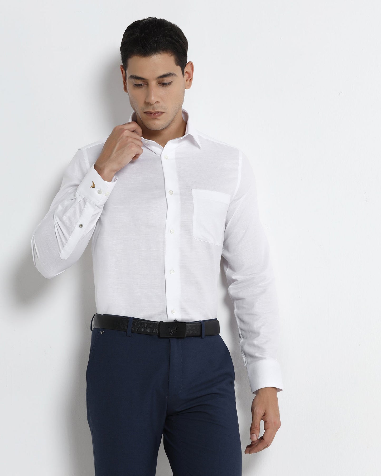 White Luxe Solid Shirt - Quebec