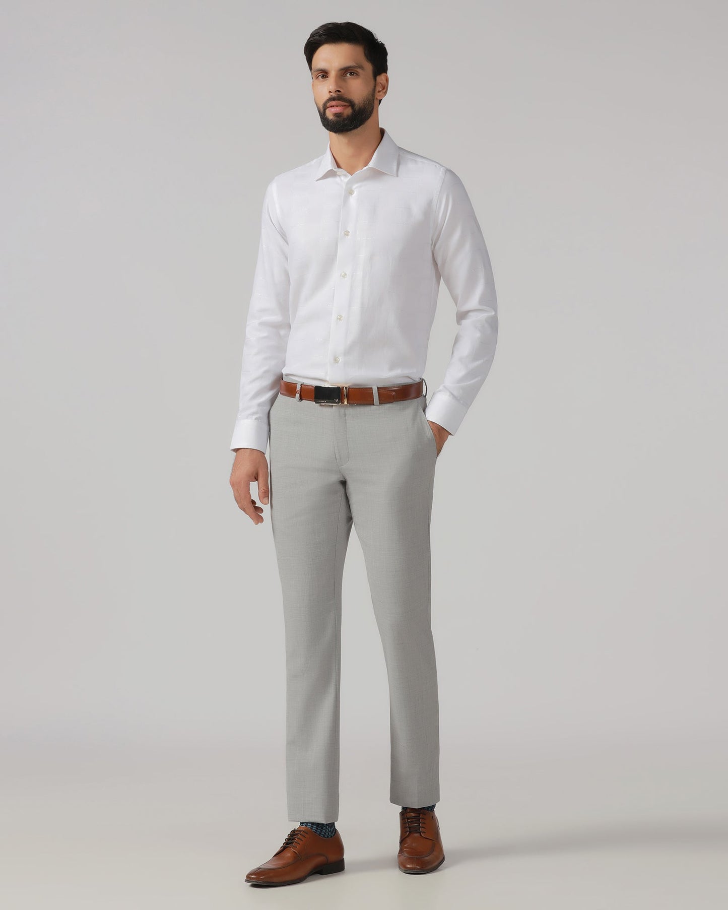 White Check Shirt - Rainer