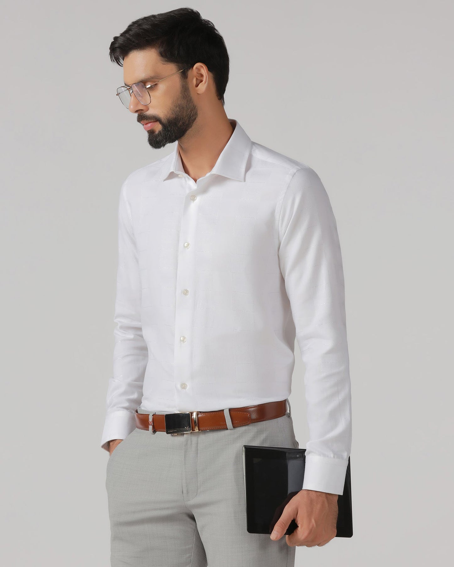 White Check Shirt - Rainer