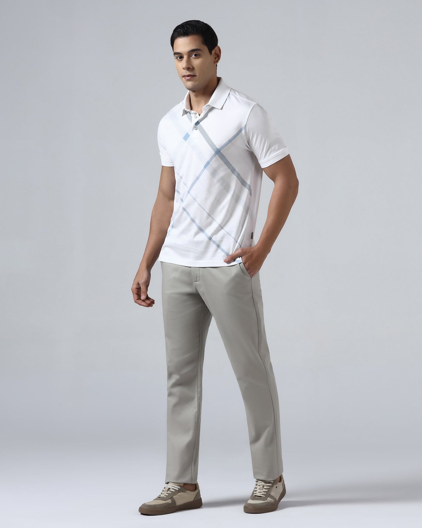 White Printed Polo - Tokyo