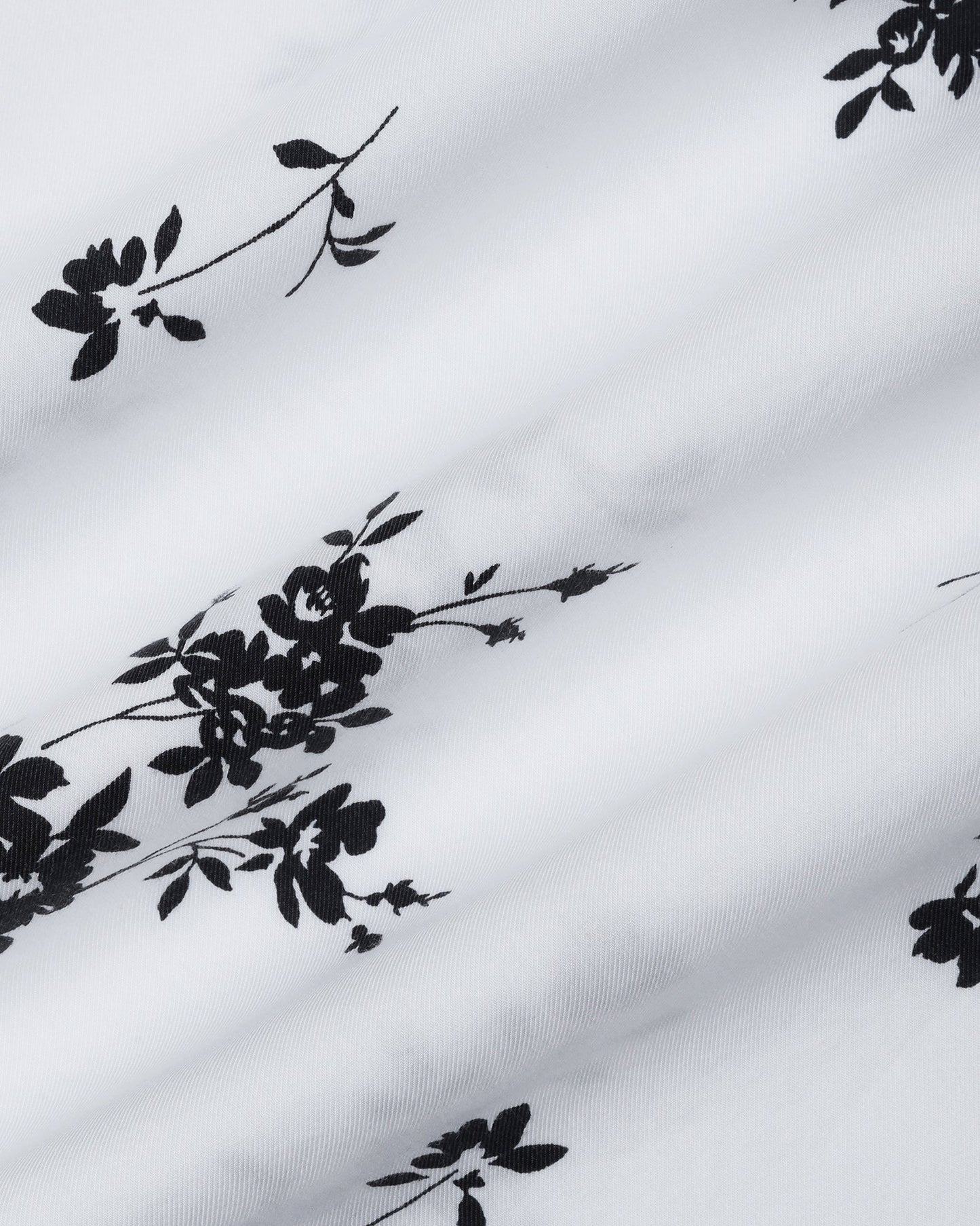 White Half Sleeve Printed Shirt - Hobson