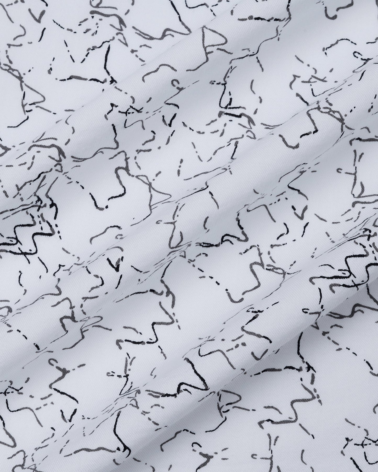 White Printed Shirt - Hoden