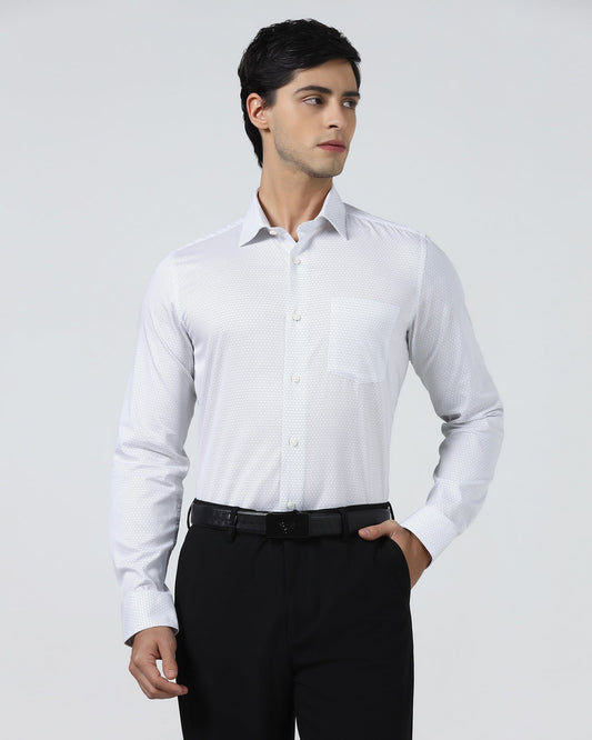 White Printed Shirt - Welkon