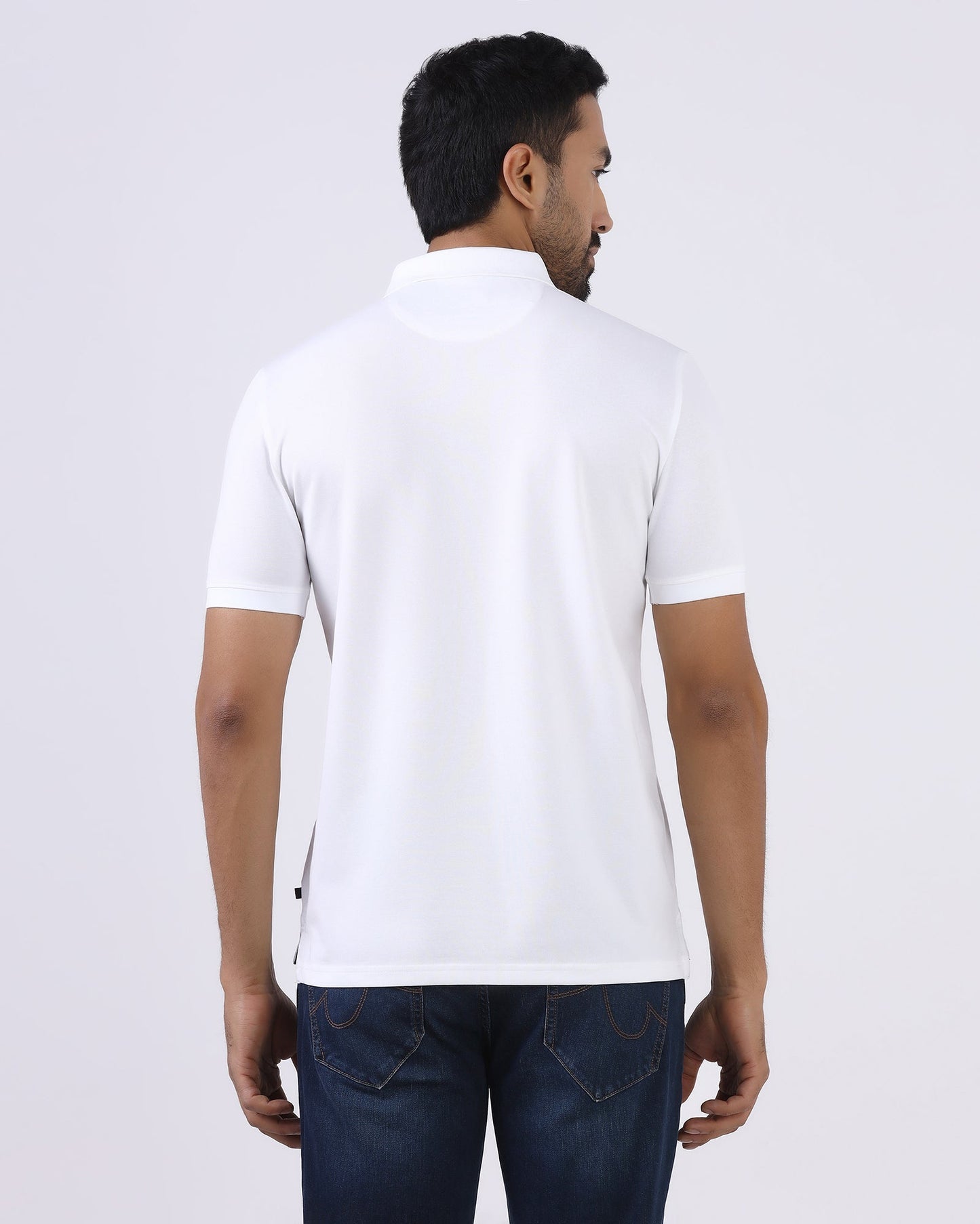 White Must Haves Solid Polo - Yukii