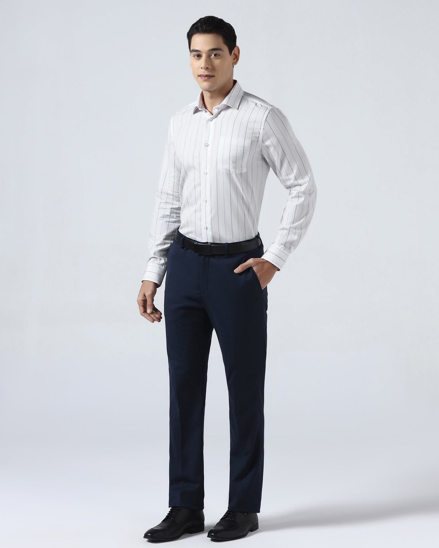 White Stripe Shirt - Golf