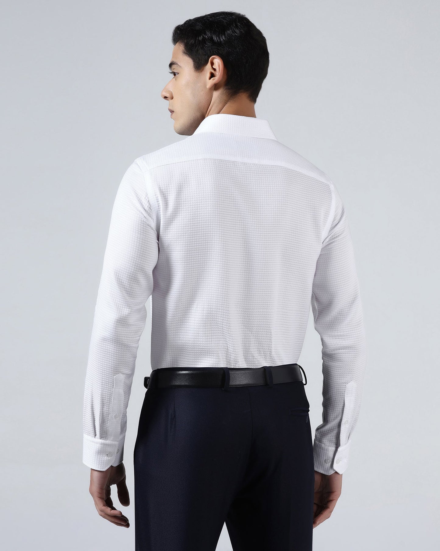 Super White Textured Shirt - Scooter