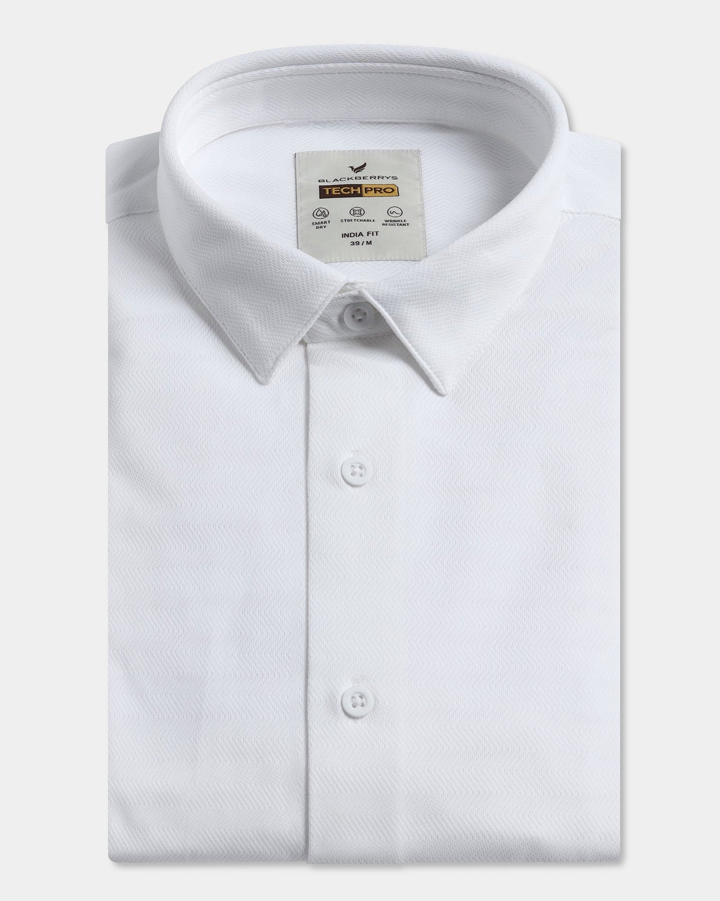 White TechPro Stripe Shirt - Keish
