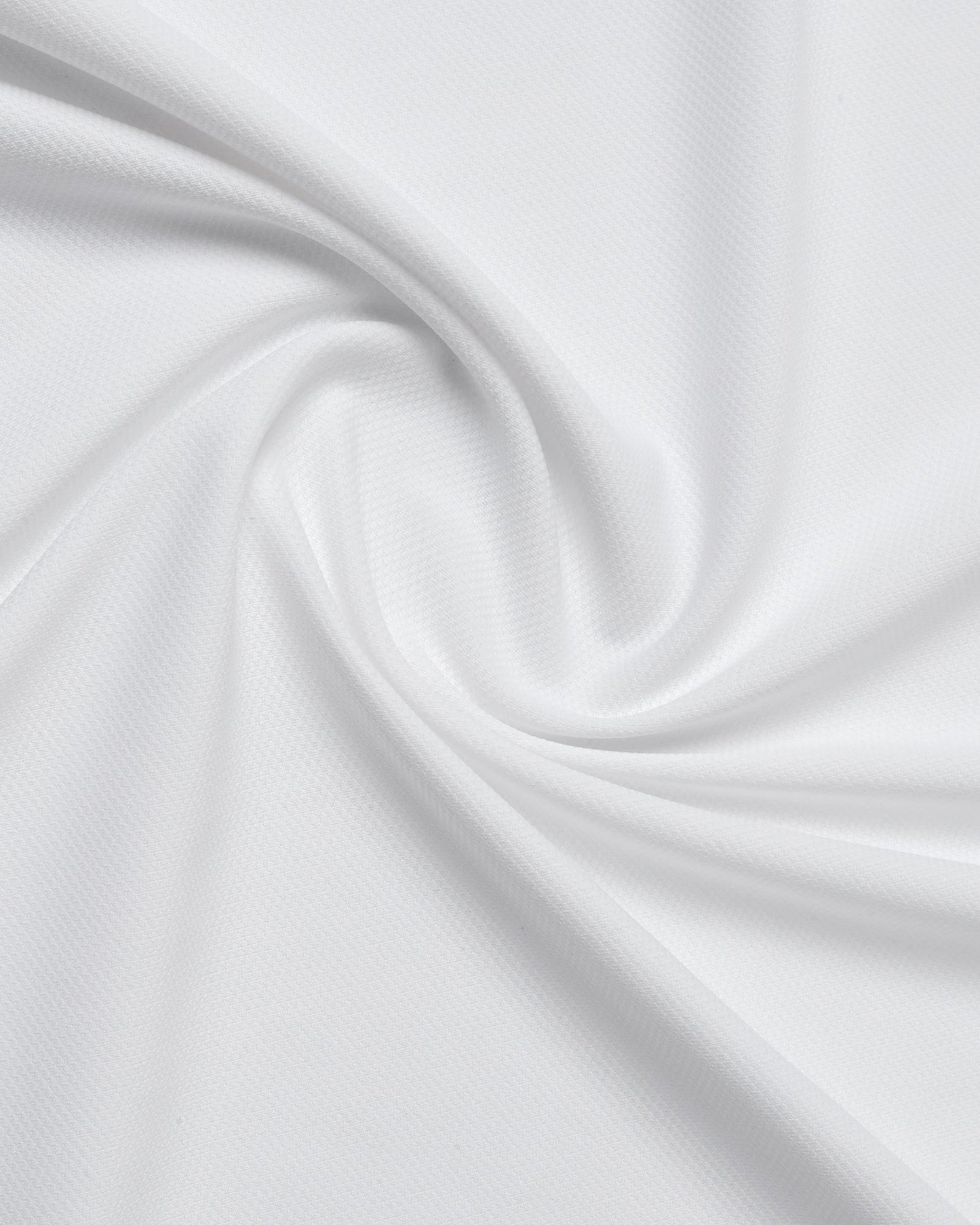 White Half Sleeve TechPro Textured Shirt - Henry