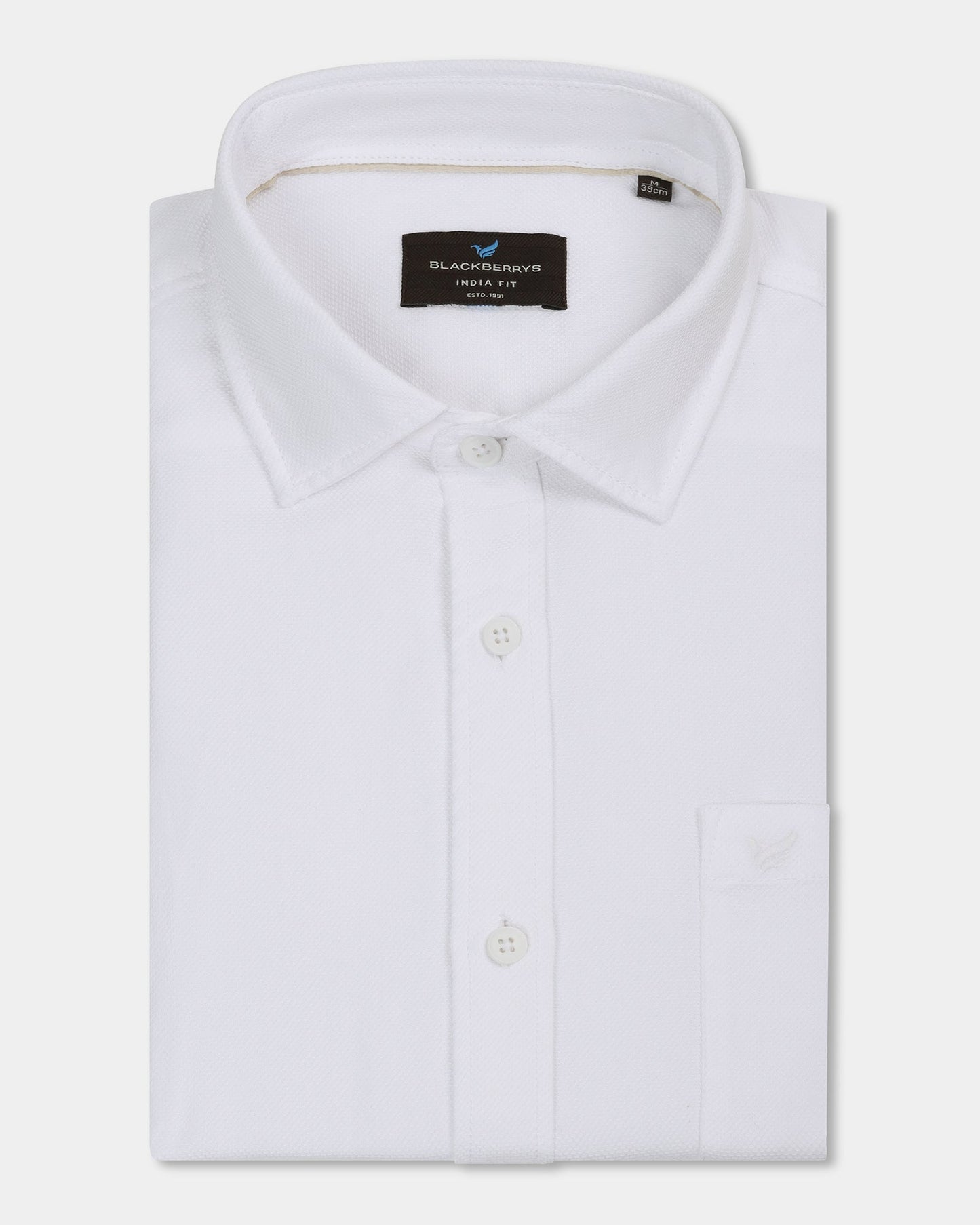 White Textured Shirt - Caty