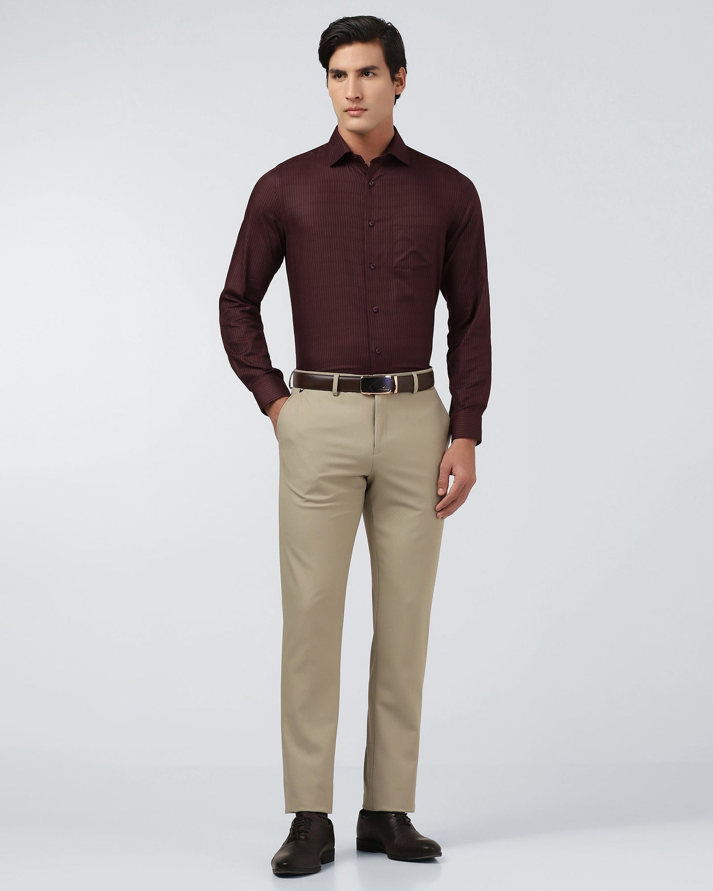 Wine Stripe Shirt - Preston