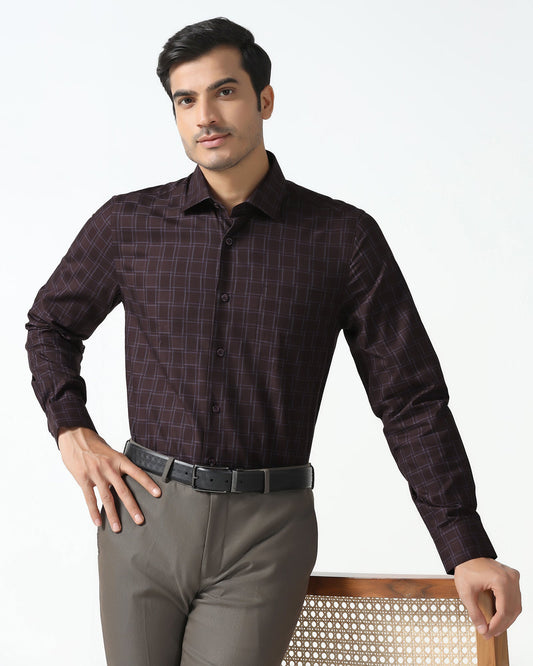 Wine Check Shirt - Ratio