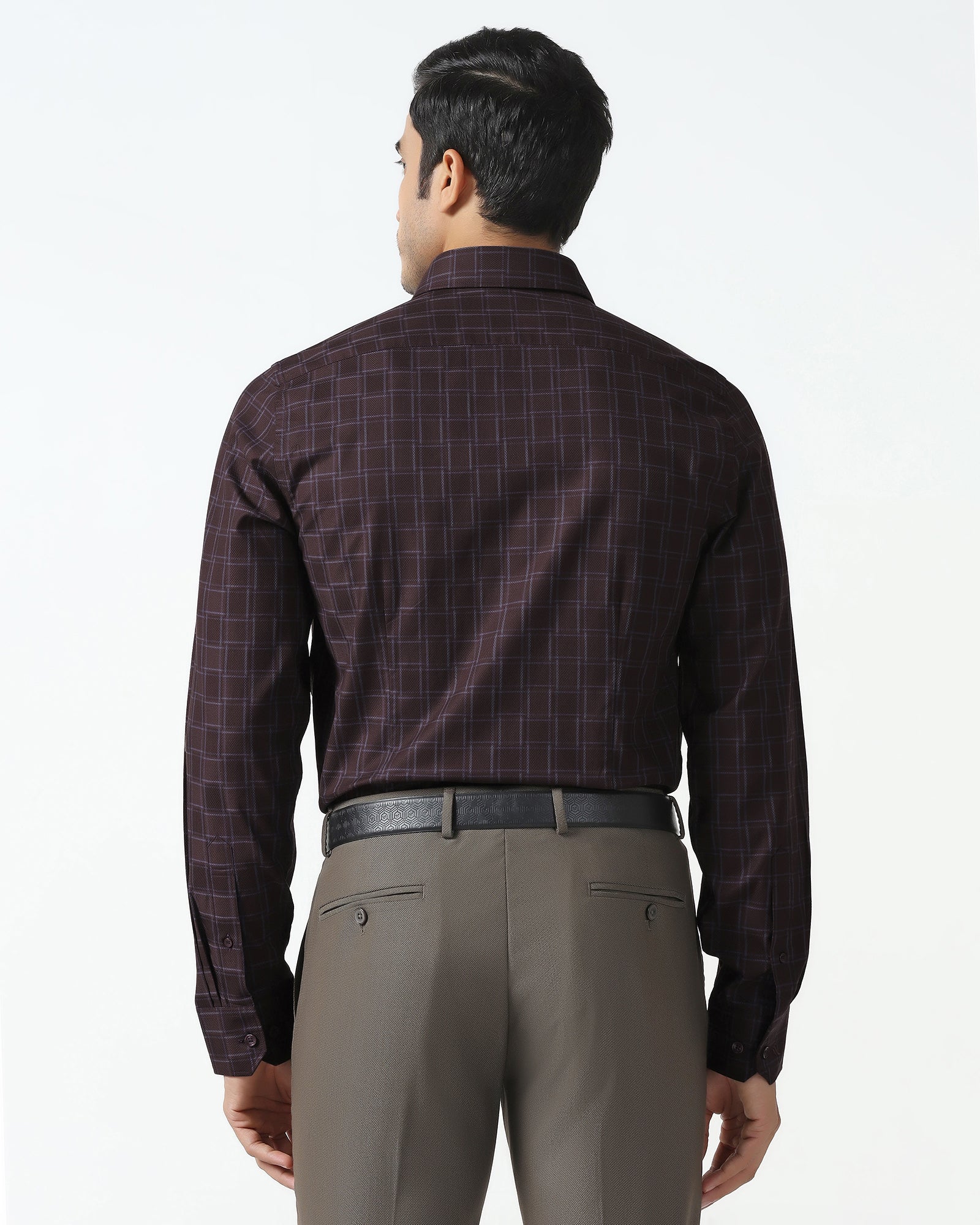 Wine Check Shirt - Ratio