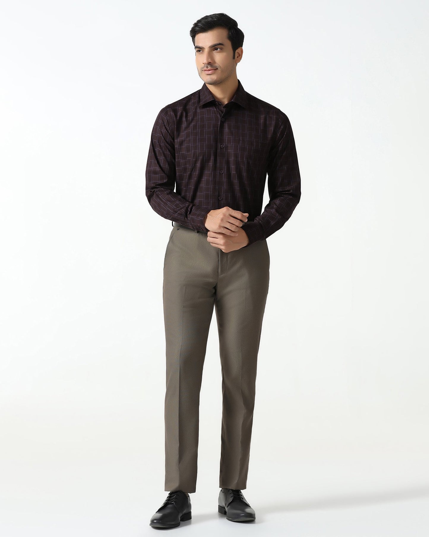 Wine Check Shirt - Ratio