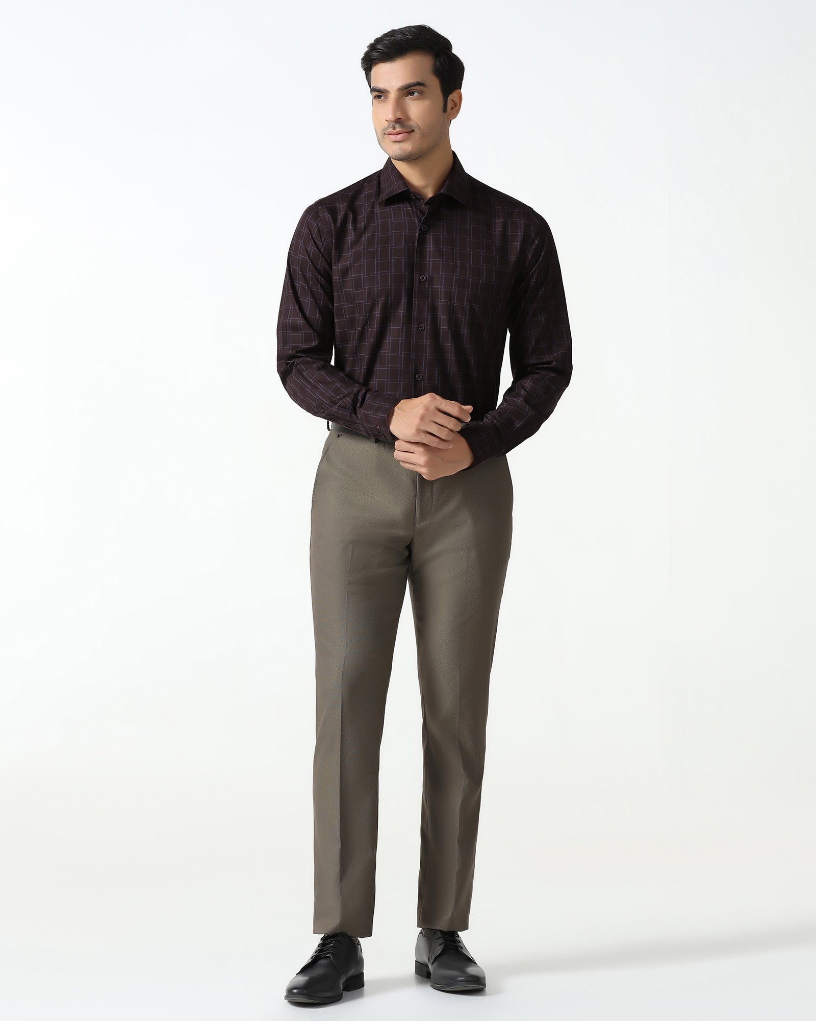 Wine Check Shirt - Ratio