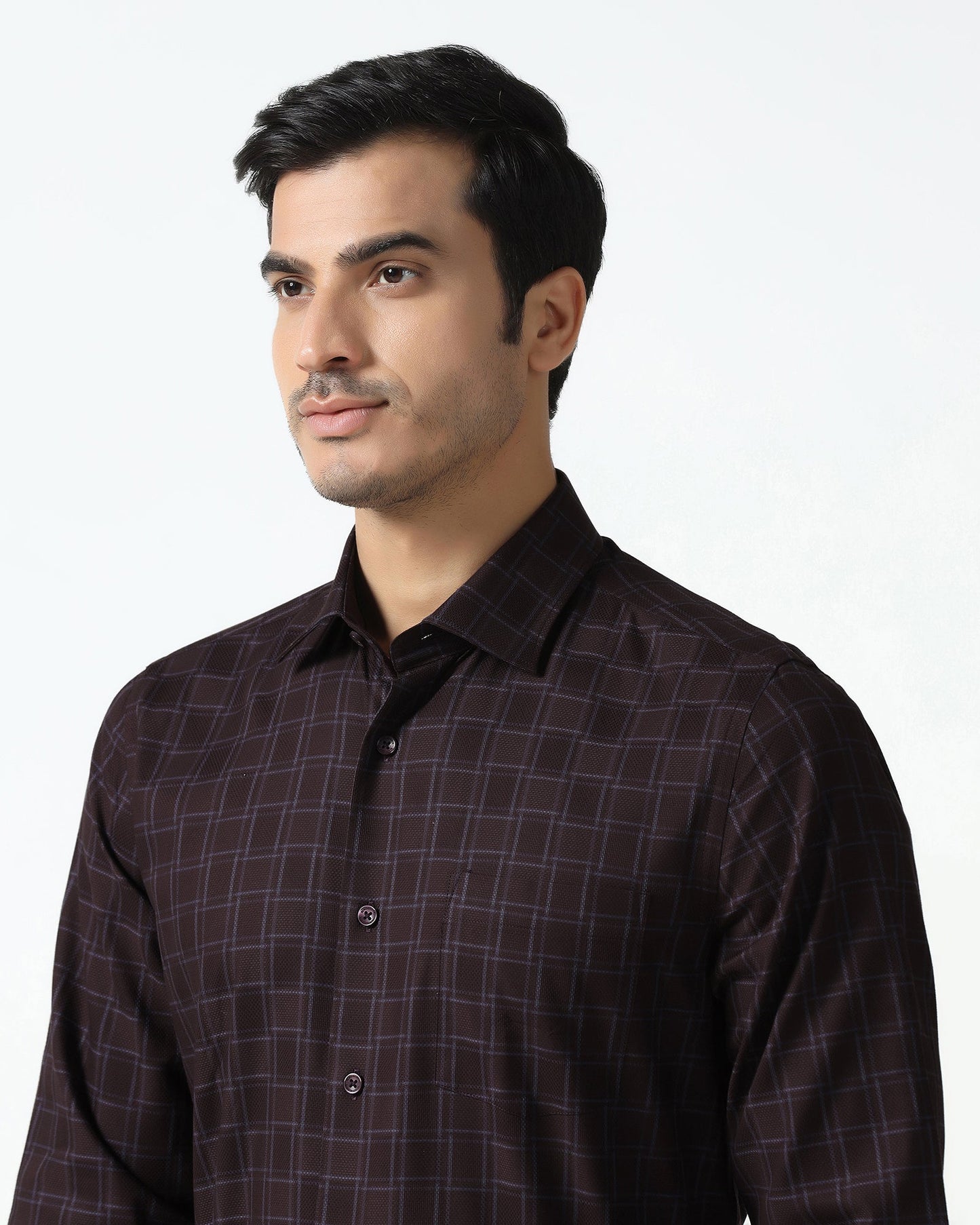 Wine Check Shirt - Ratio