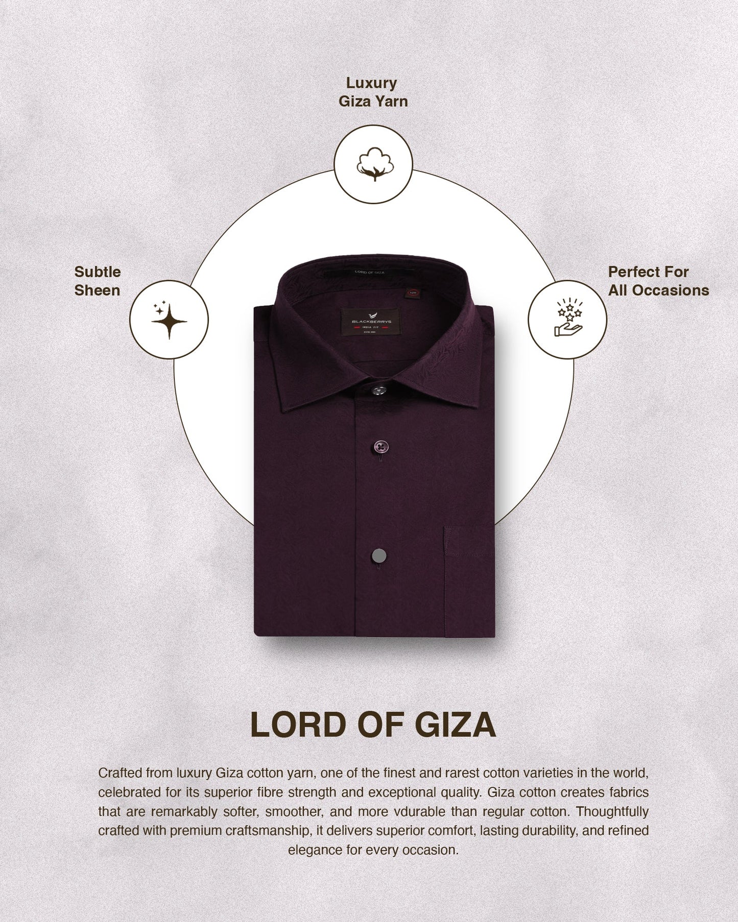 Wine Jacquard Shirt - Romeo