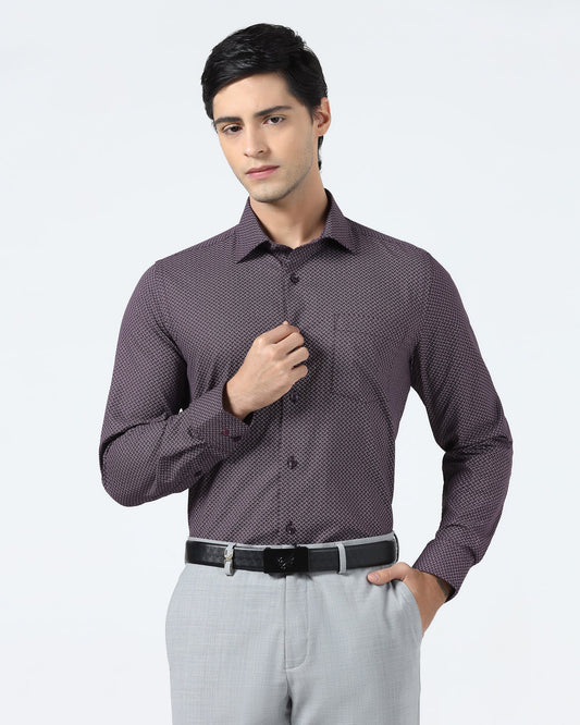 Wine Printed Shirt - Cyrus