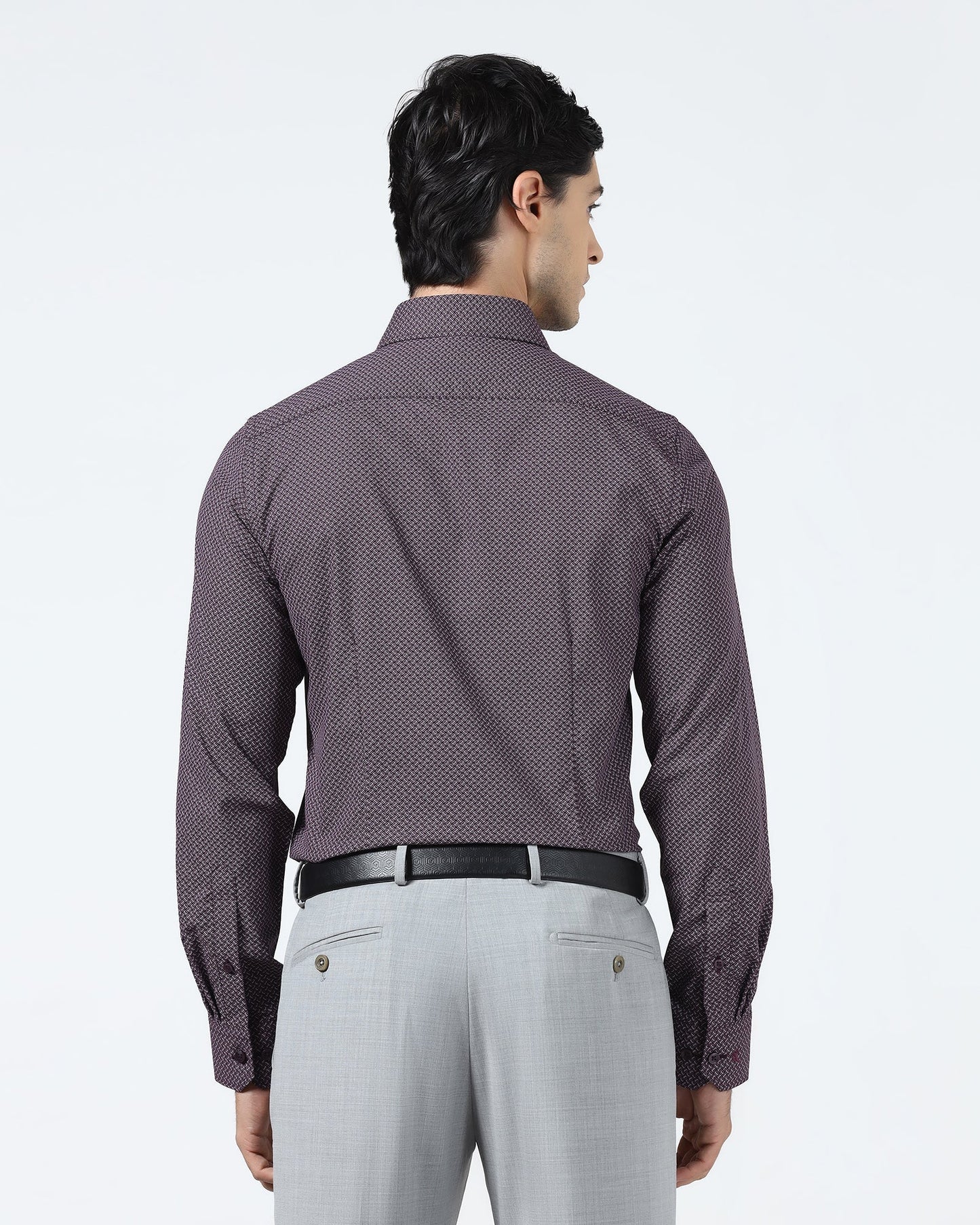 Wine Printed Shirt - Cyrus