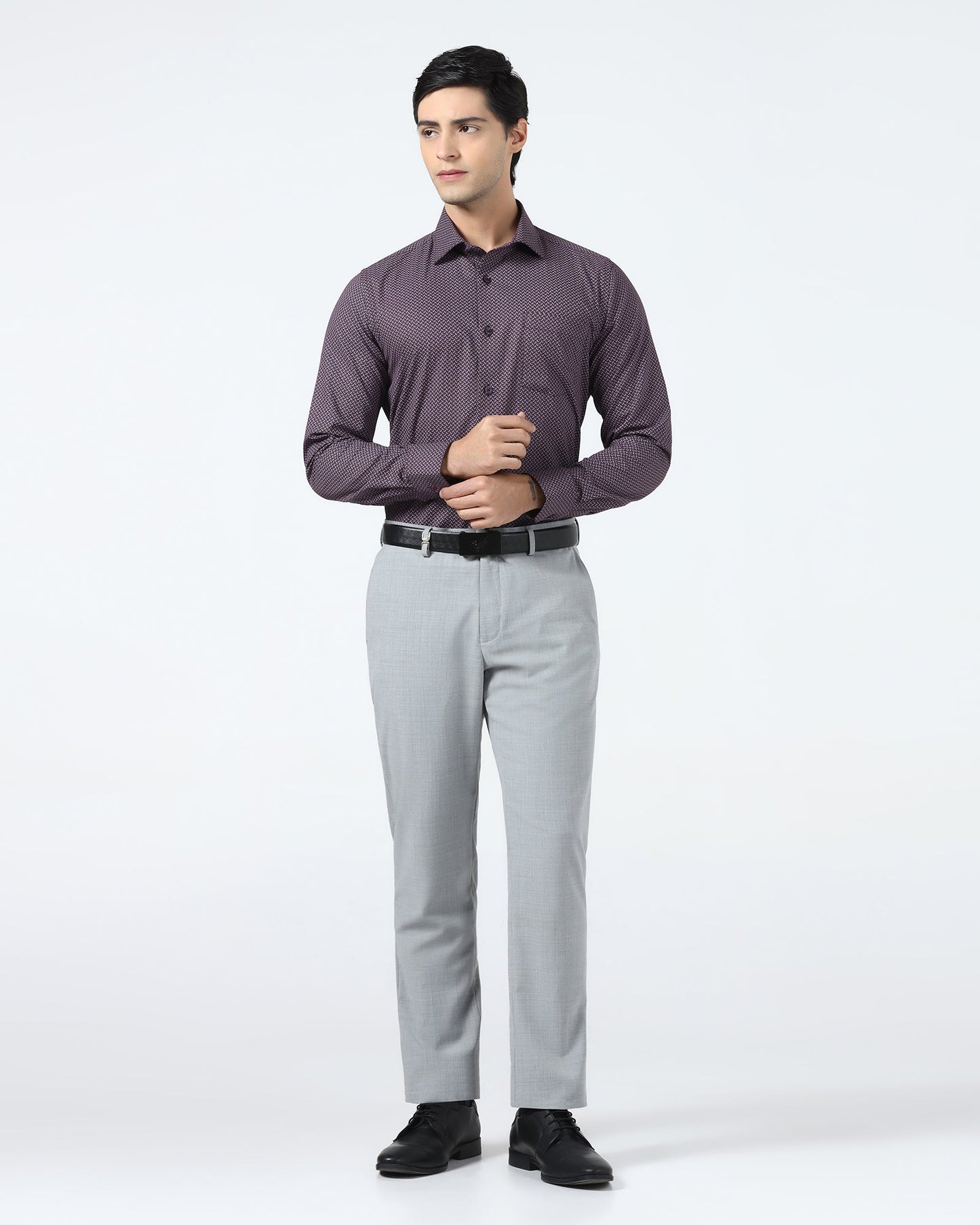 Wine Printed Shirt - Cyrus