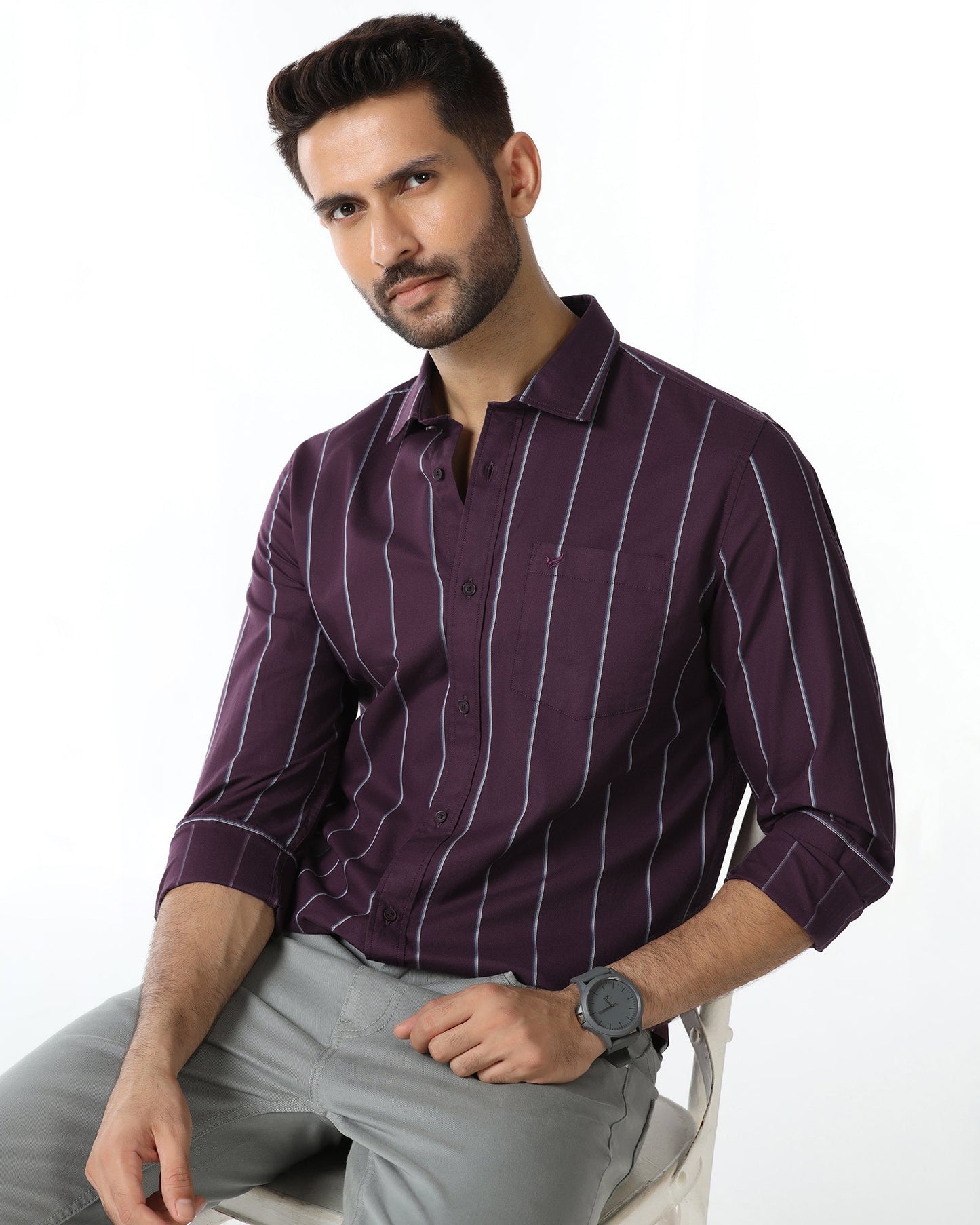 Wine Stripe Shirt - Huon