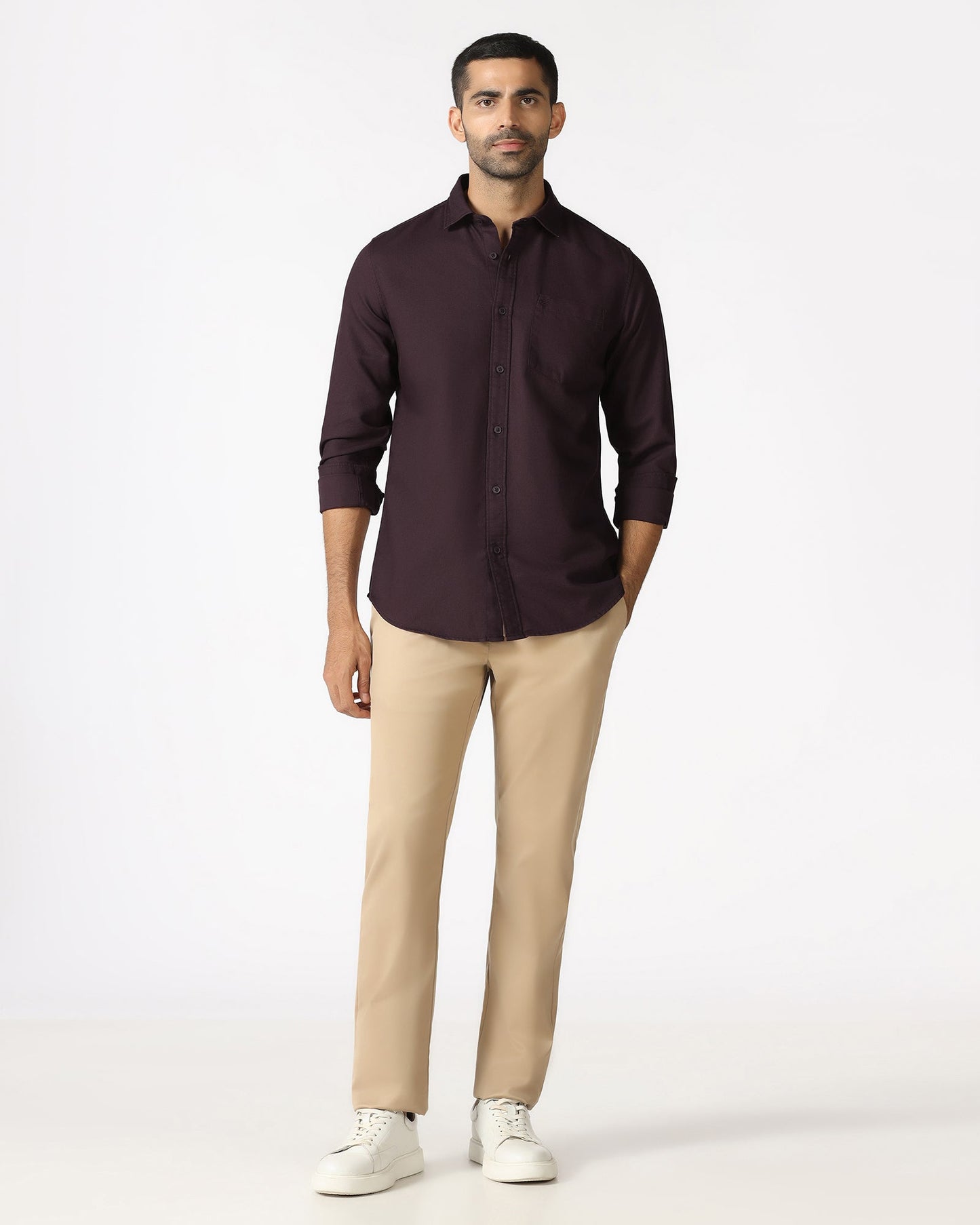 Wine Textured Shirt - Caty
