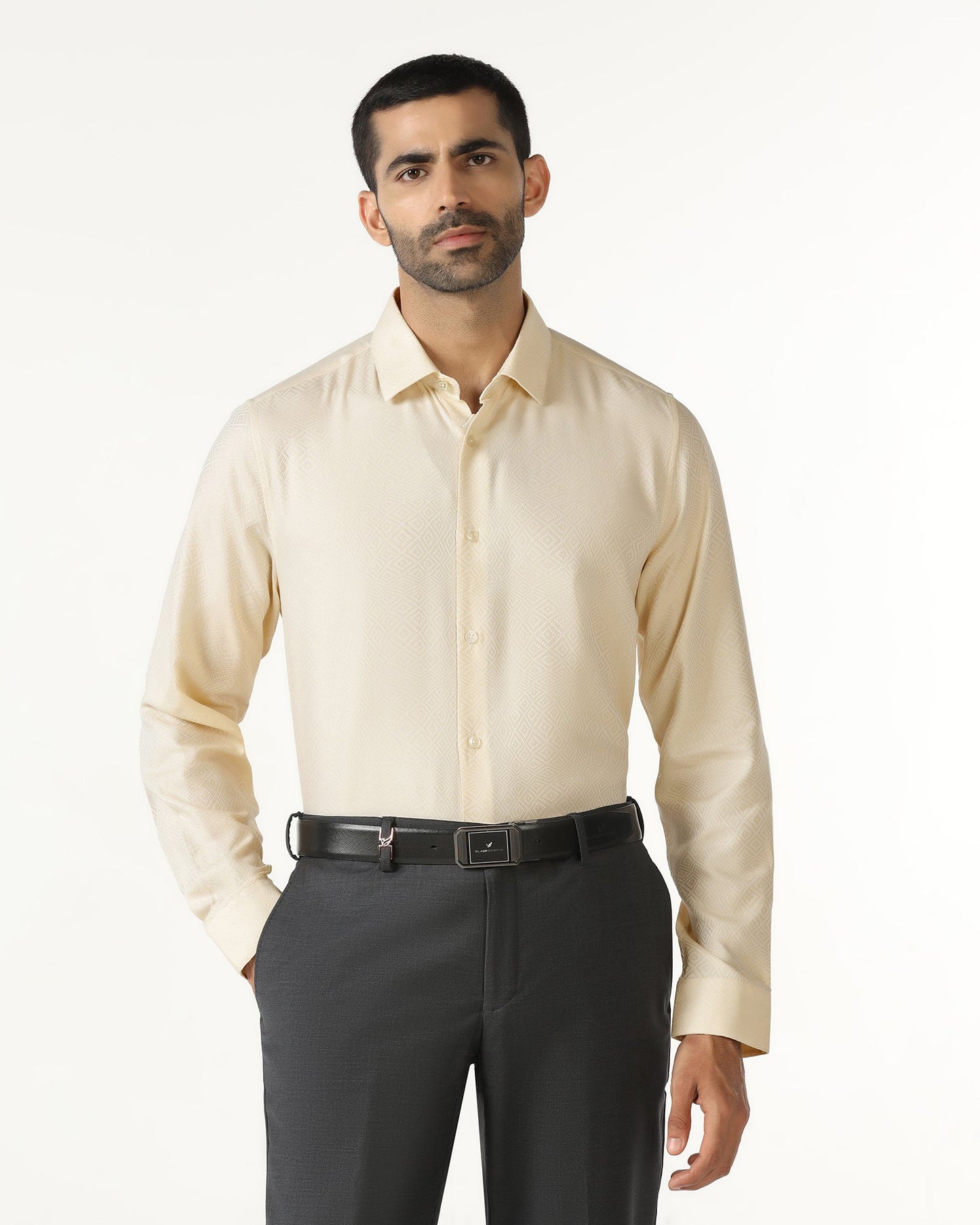 Yellow Jacquard Shirt - Render
