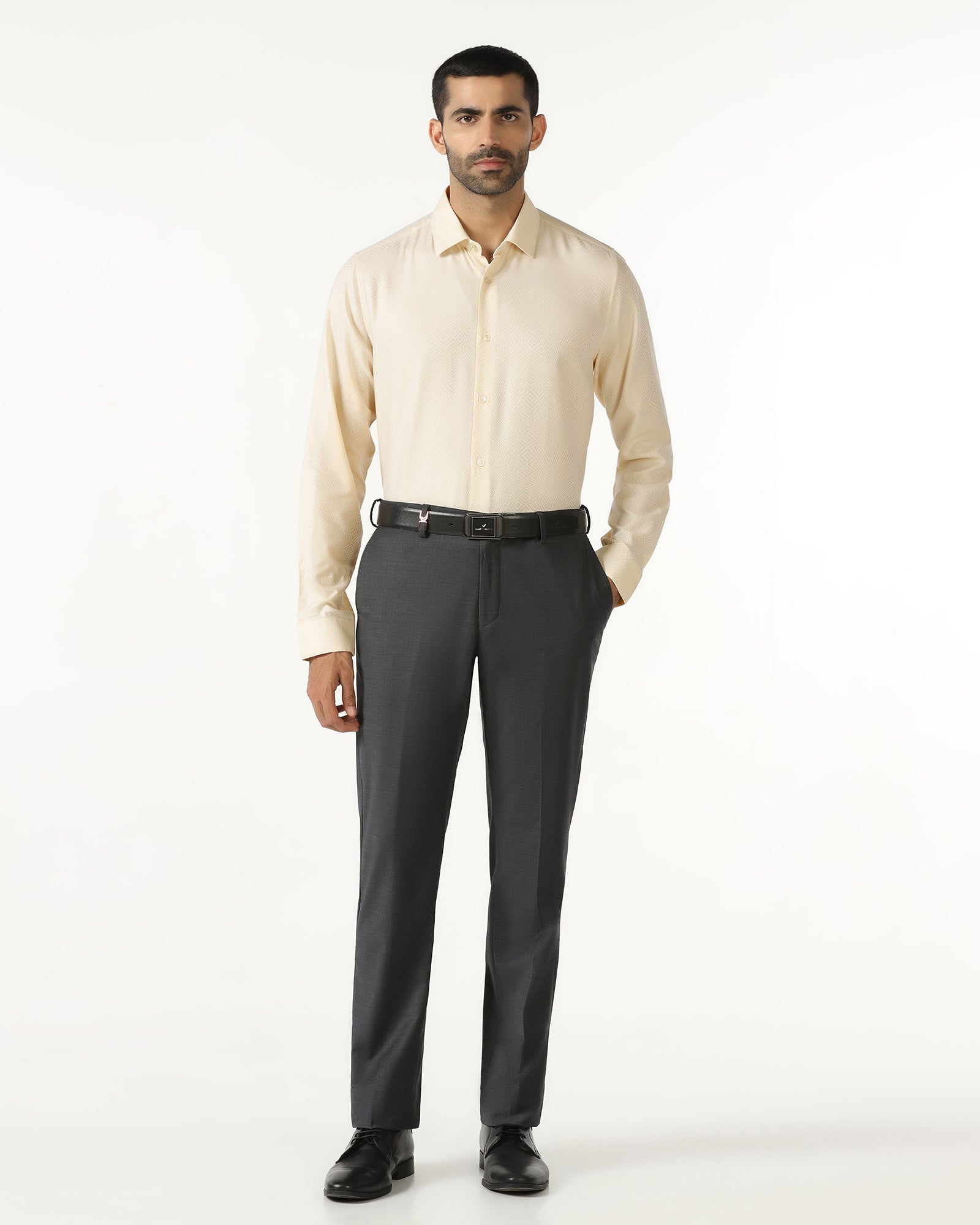 Yellow Jacquard Shirt - Render