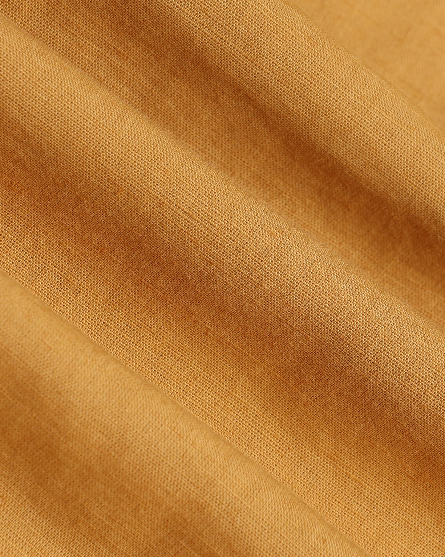 Yellow Linen Solid Shirt - Salmon