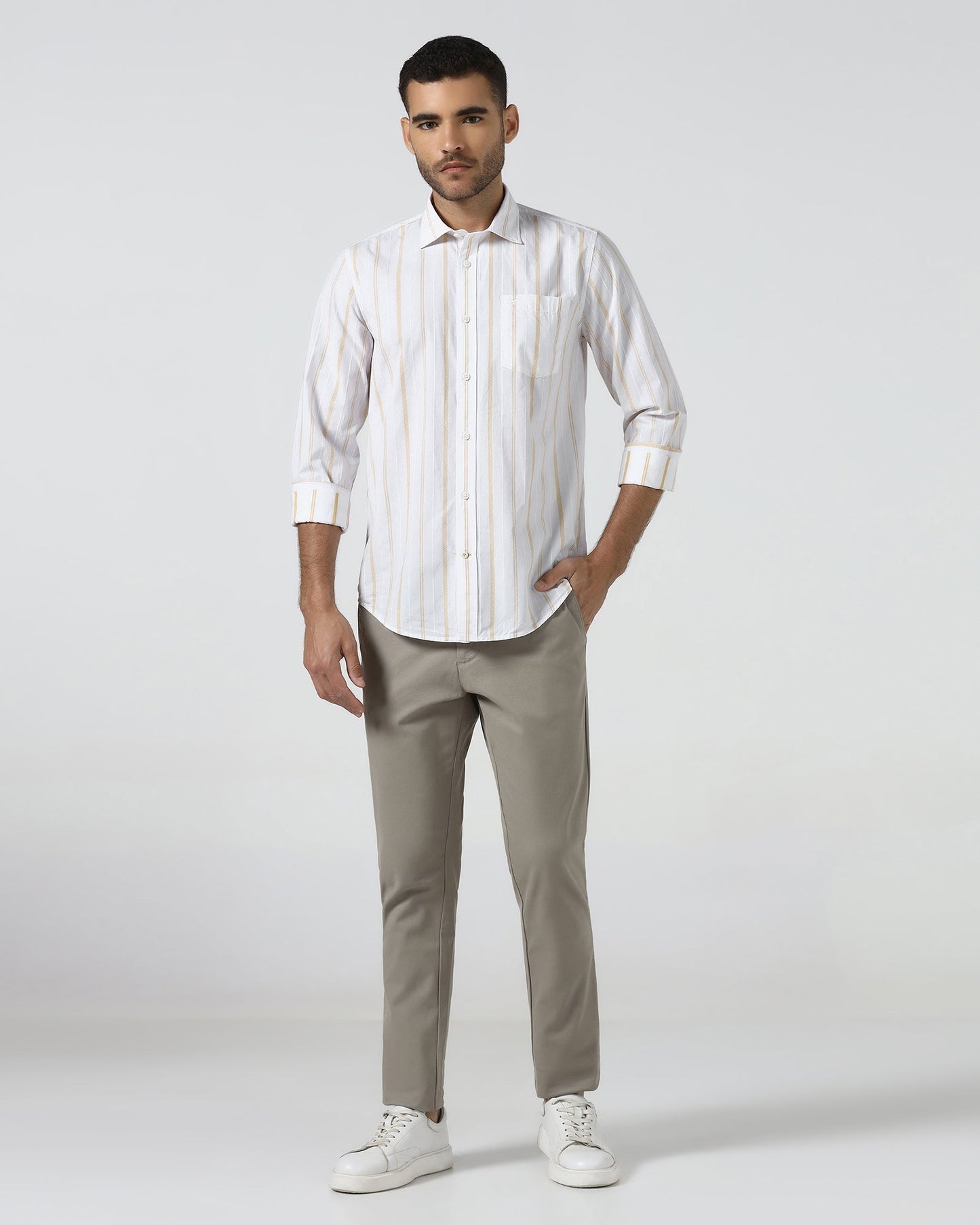 Yellow Stripe Shirt - Garol