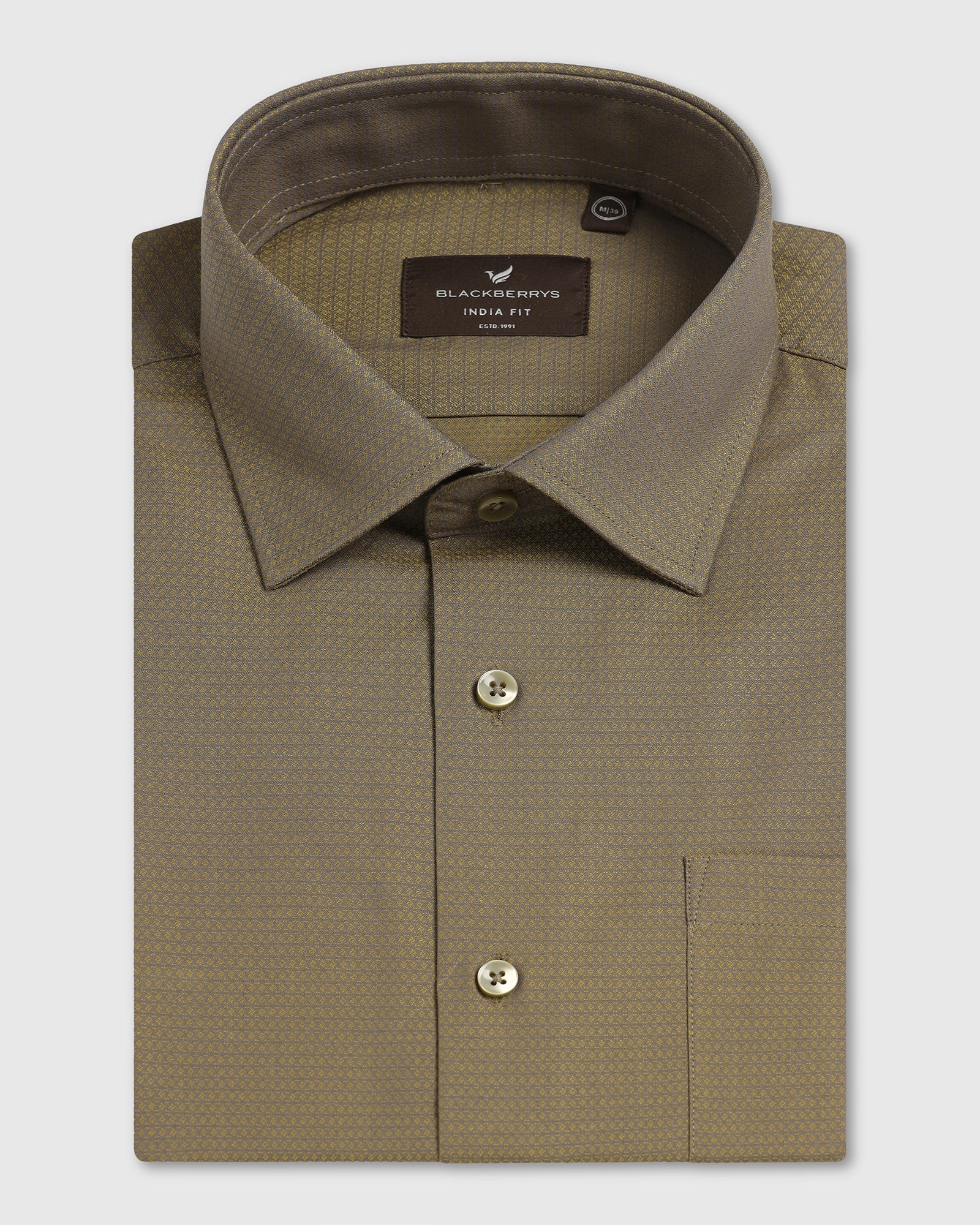 Yellow Textured Shirt - Zander