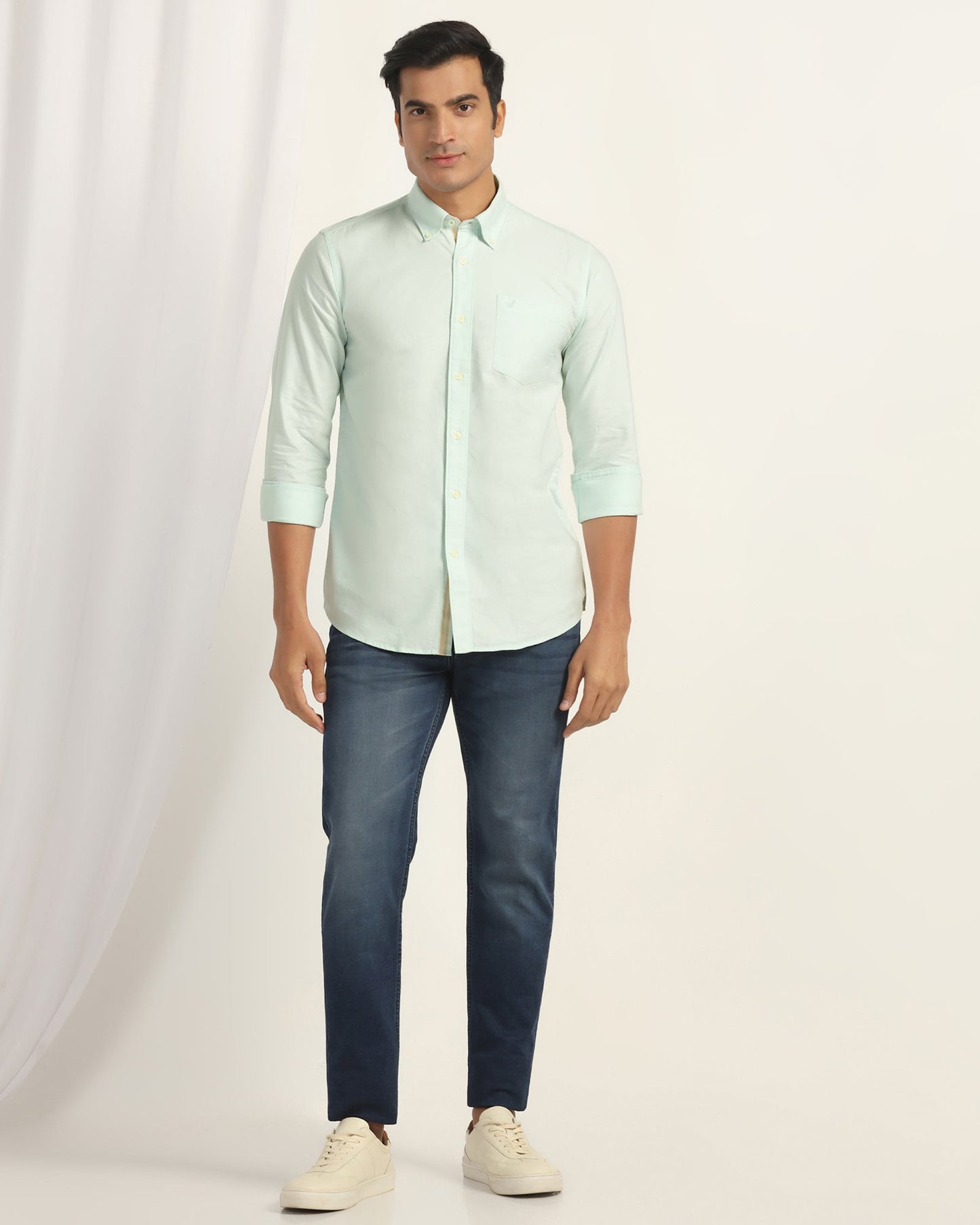 Casual Mint Solid Shirt - Solly
