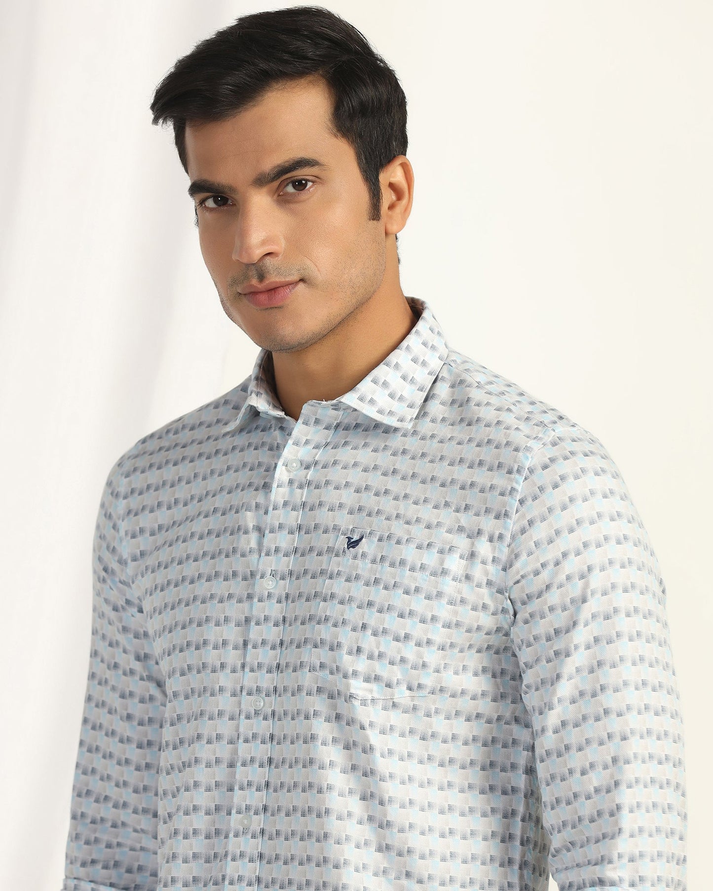 Casual White Printed Shirt - Felip