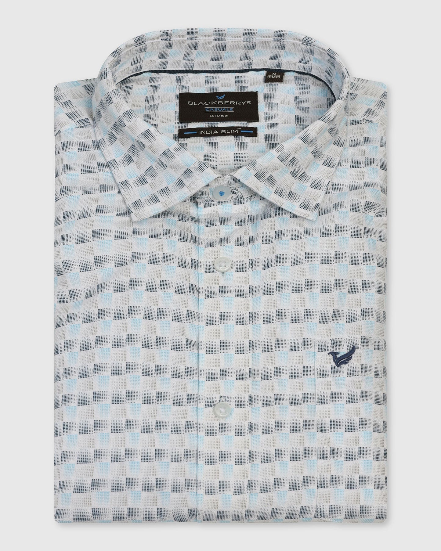Casual White Printed Shirt - Felip