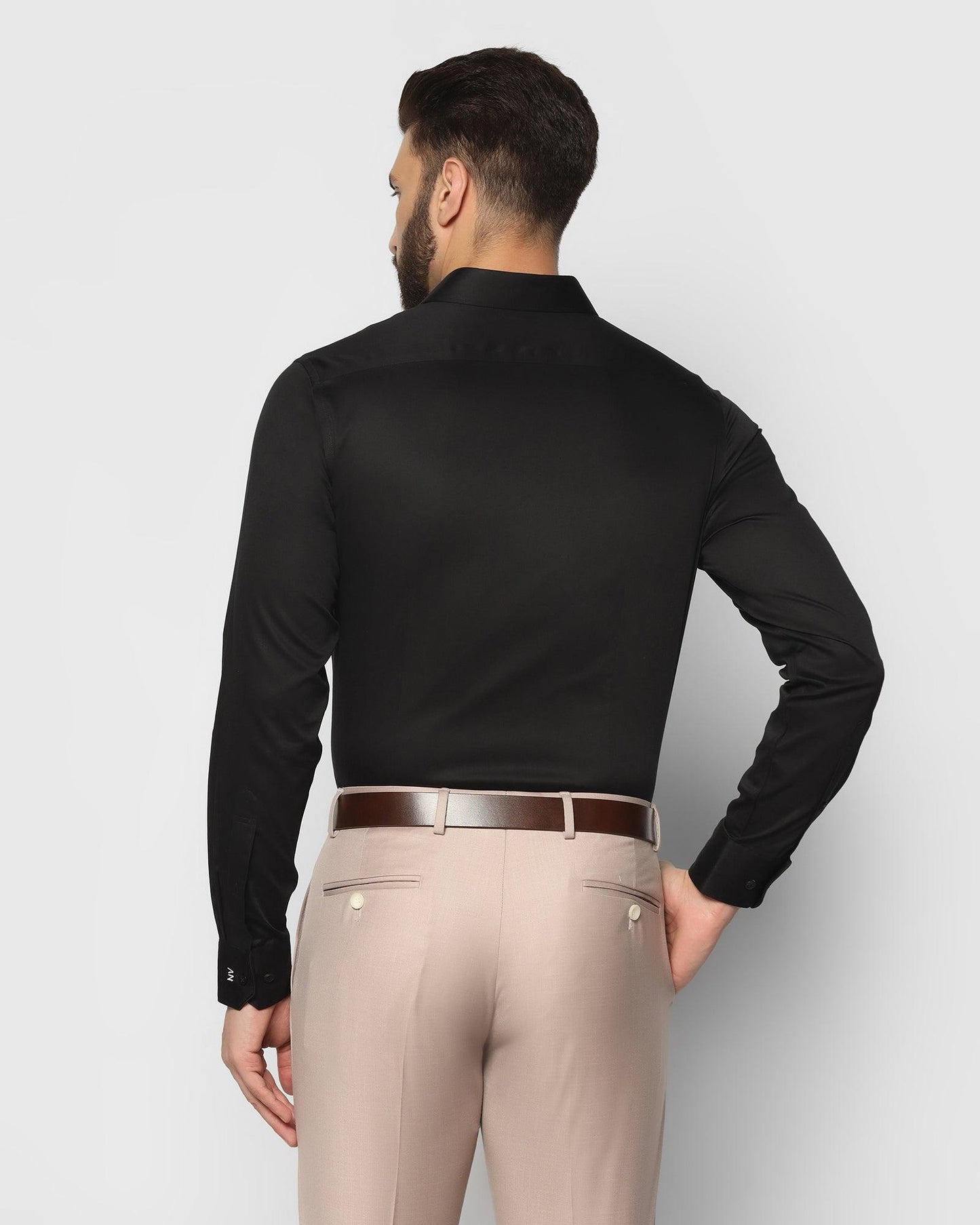 Solid Formal Shirt in Black (Sailor) - Blackberrys