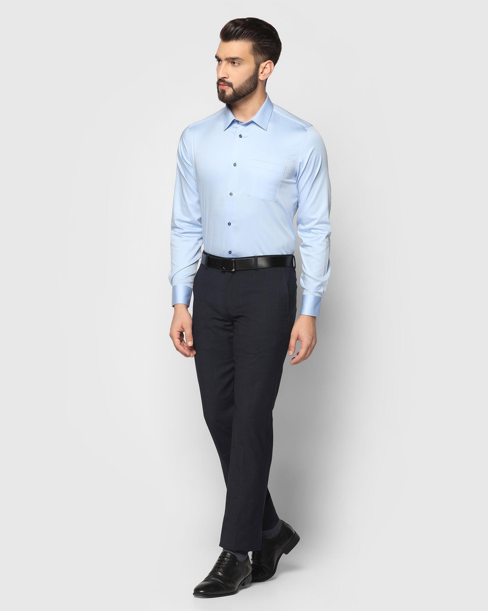Solid Formal Shirt in Blue (Sailor) - Blackberrys