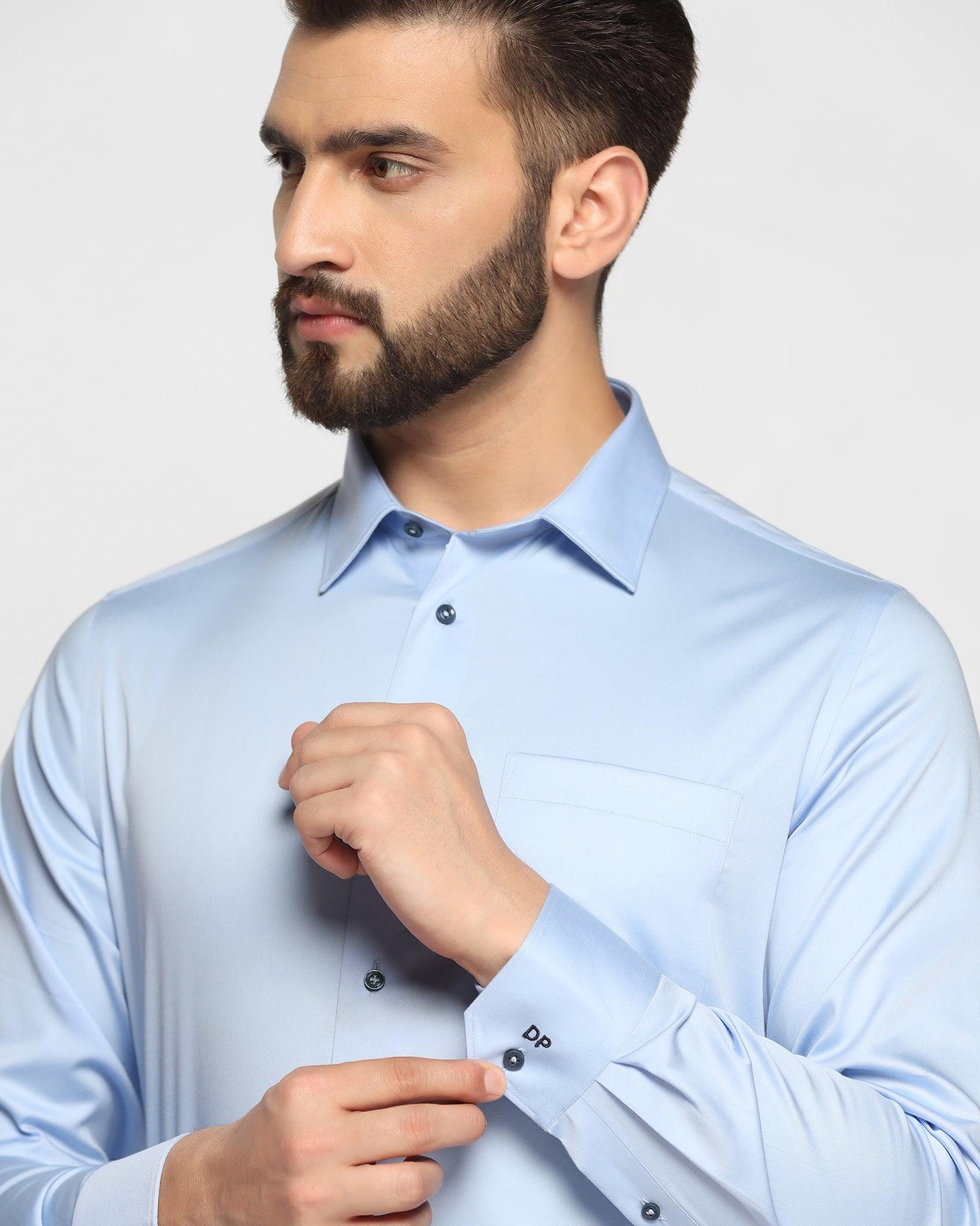 Solid Formal Shirt in Blue (Sailor) - Blackberrys