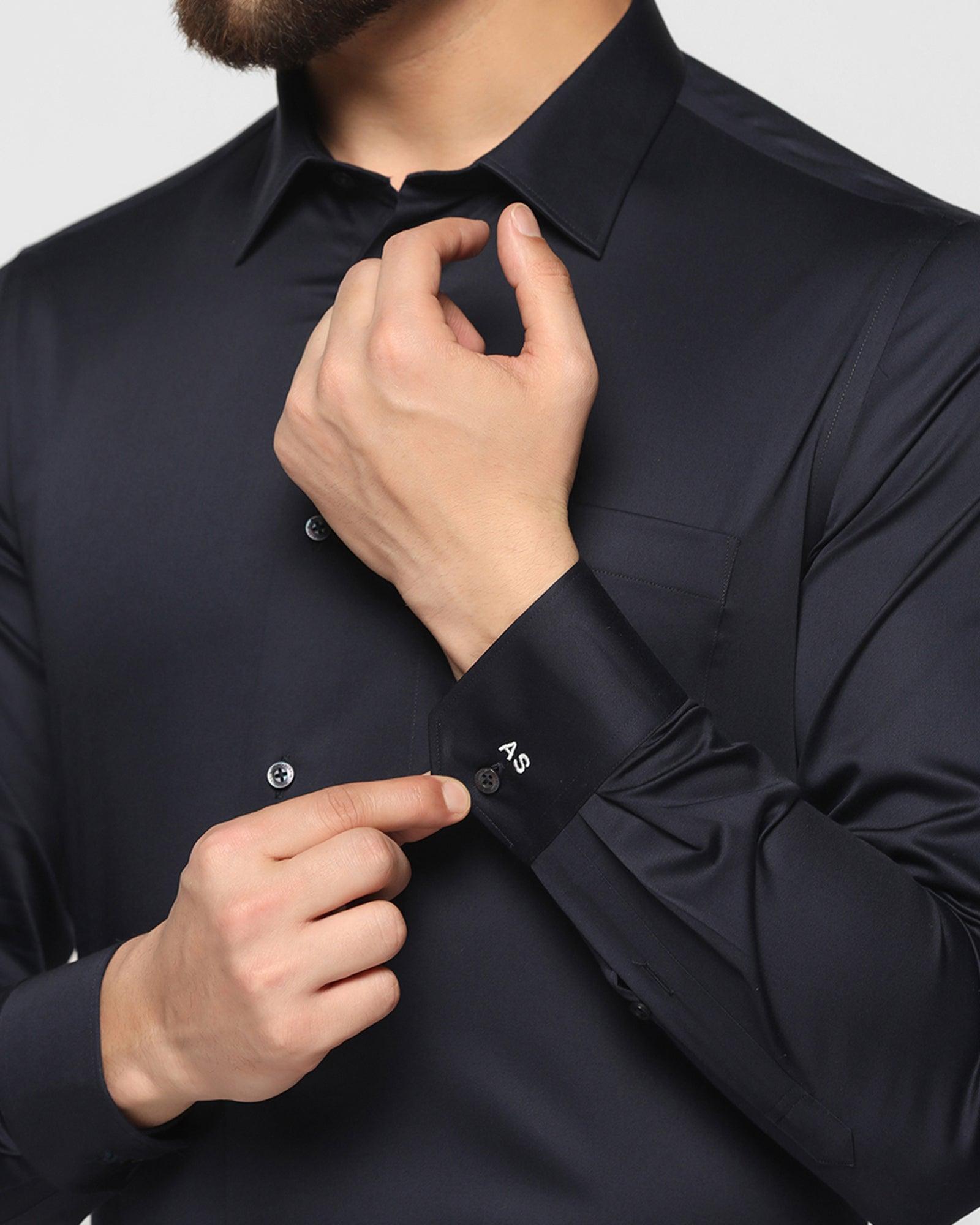 Solid Formal Shirt in Navy (Sailor) - Blackberrys