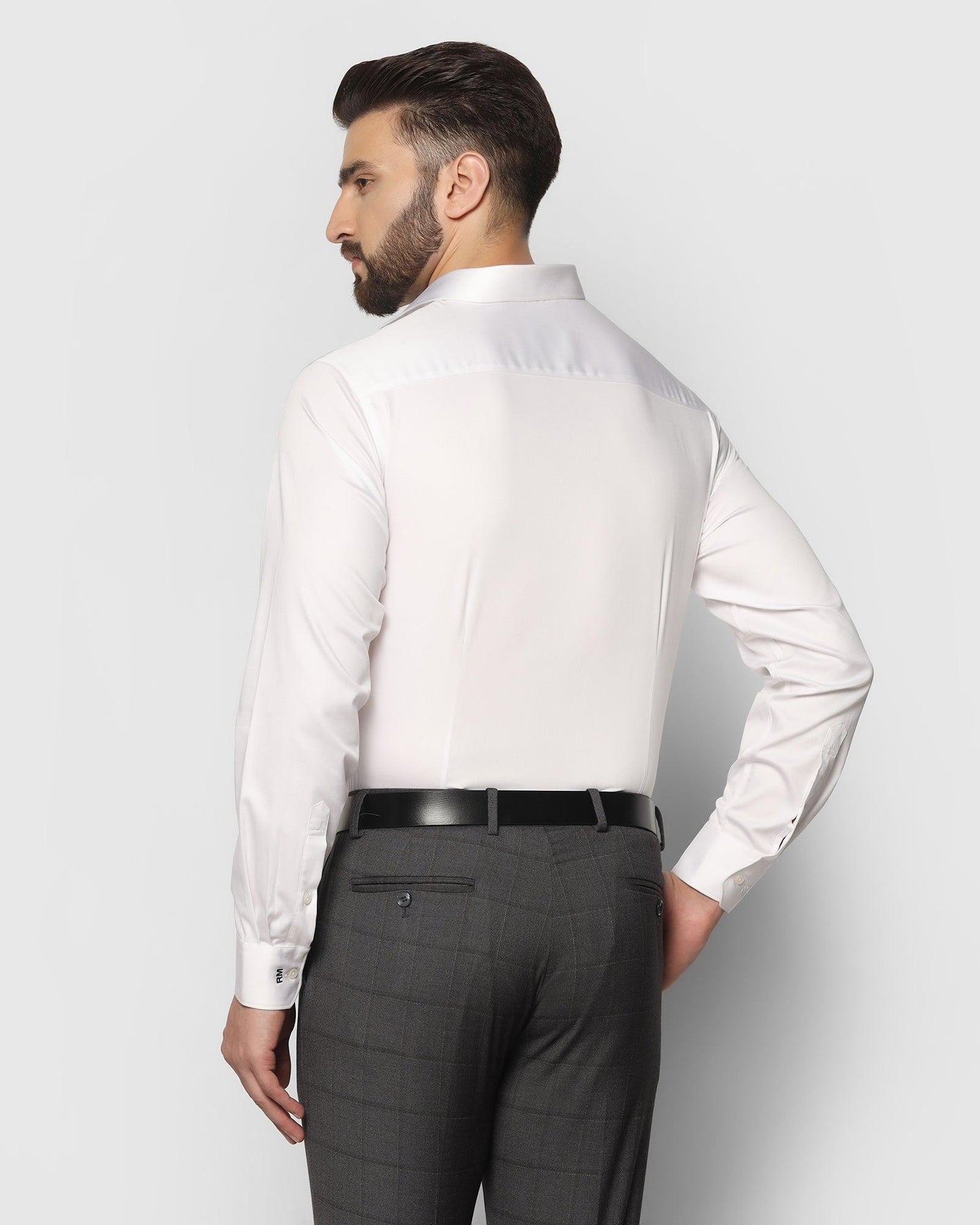 Solid Formal Shirt in White (Sailor) - Blackberrys