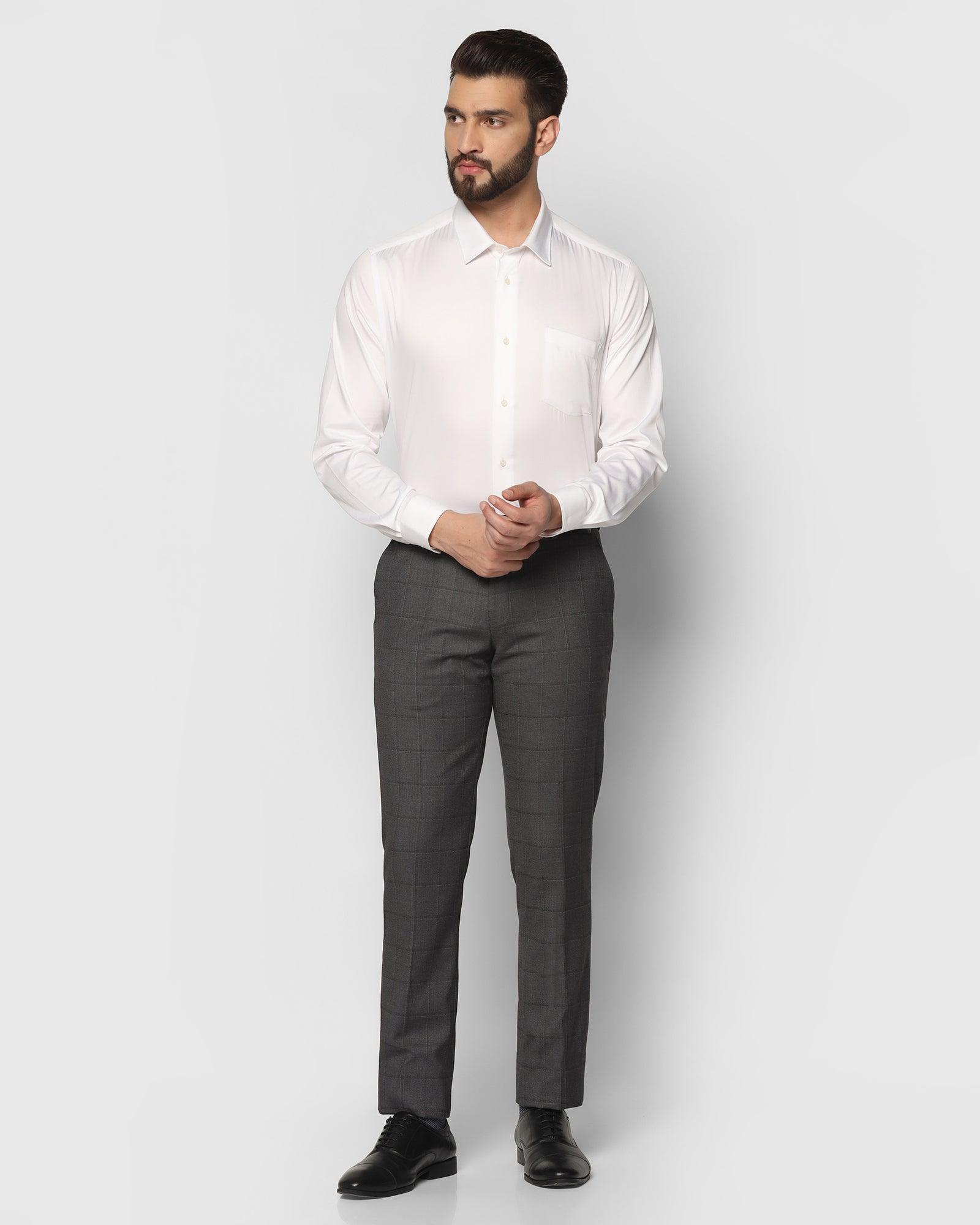 Solid Formal Shirt in White (Sailor) - Blackberrys