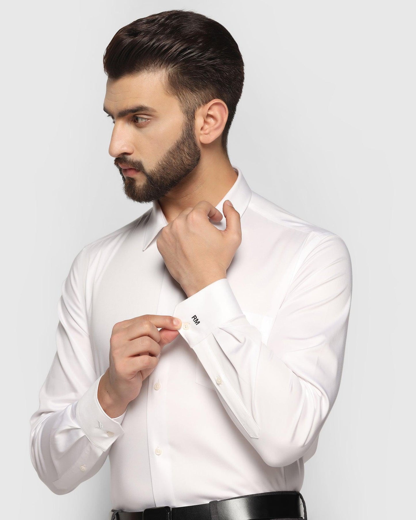 Solid Formal Shirt in White (Sailor) - Blackberrys