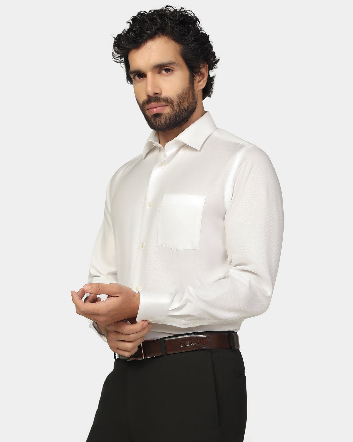 Super White Textured Shirt - Spectrum